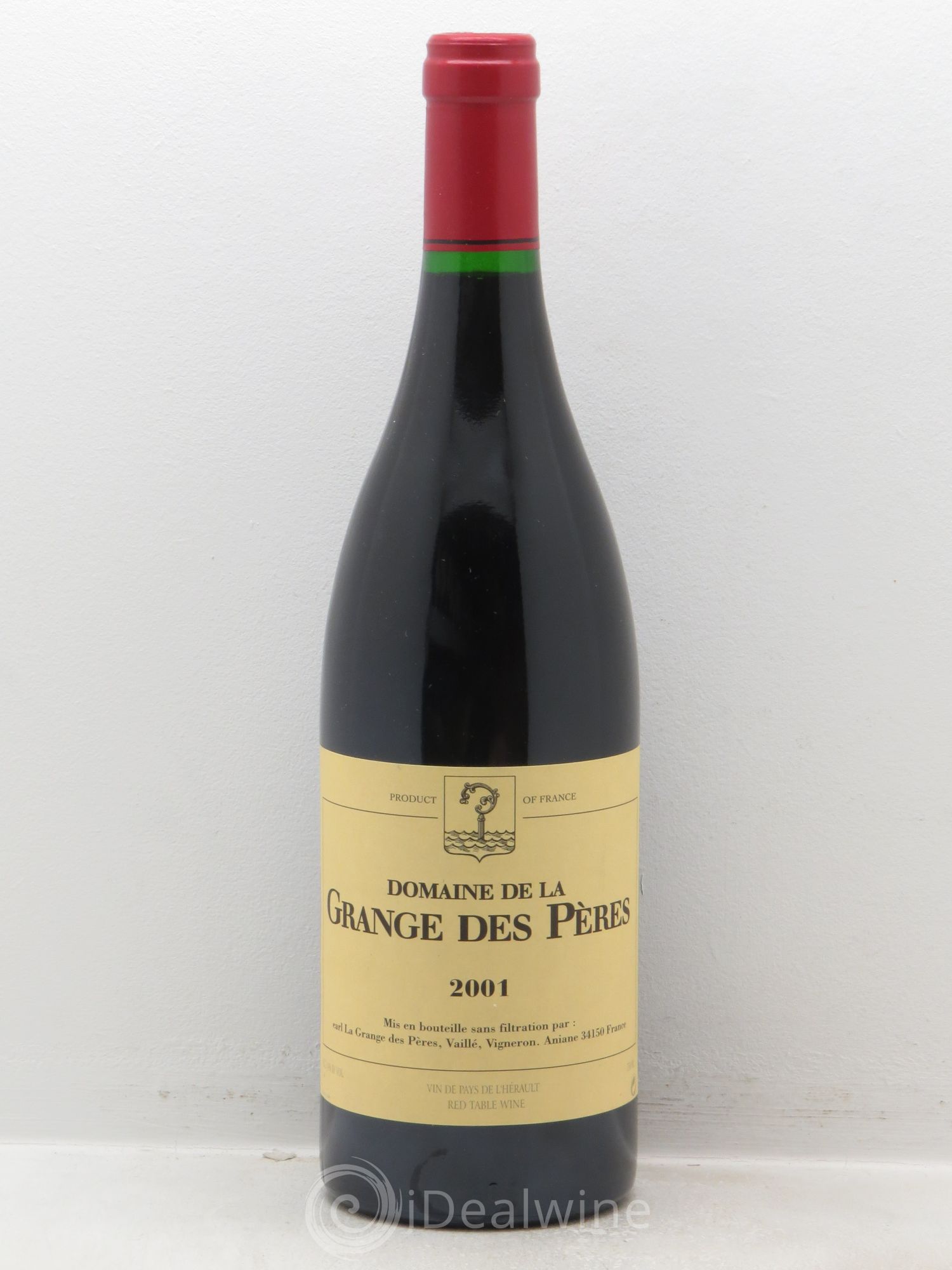 Pays d'Hérault Grange des Pères Laurent Vaillé 2001 - Lot de 1 bouteille - 0