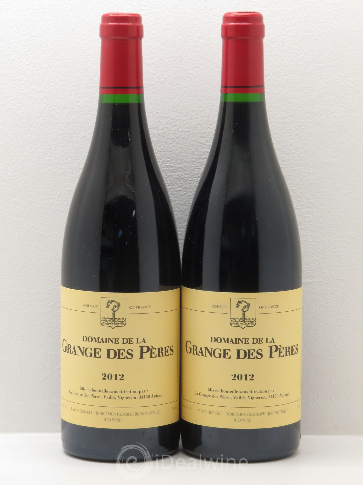 Pays d'Hérault Grange des Pères Laurent Vaillé 2012 - Lot de 2 bouteilles - 0