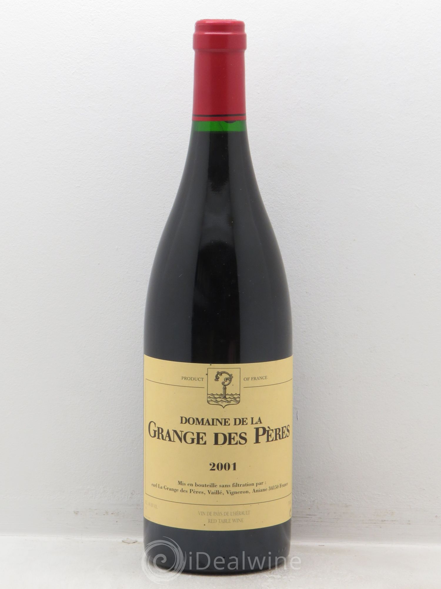Pays d'Hérault Grange des Pères Laurent Vaillé 2001 - Lot de 1 bouteille - 0