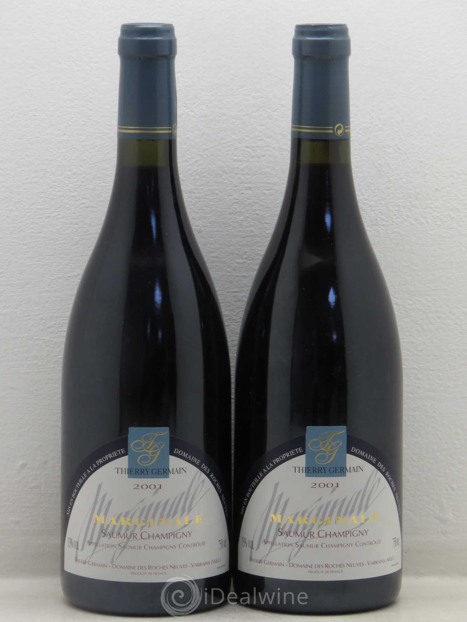 Saumur-Champigny La Marginale Domaine des Roches Neuves - Thierry Germain 2001 - Lot de 2 bouteilles - 0