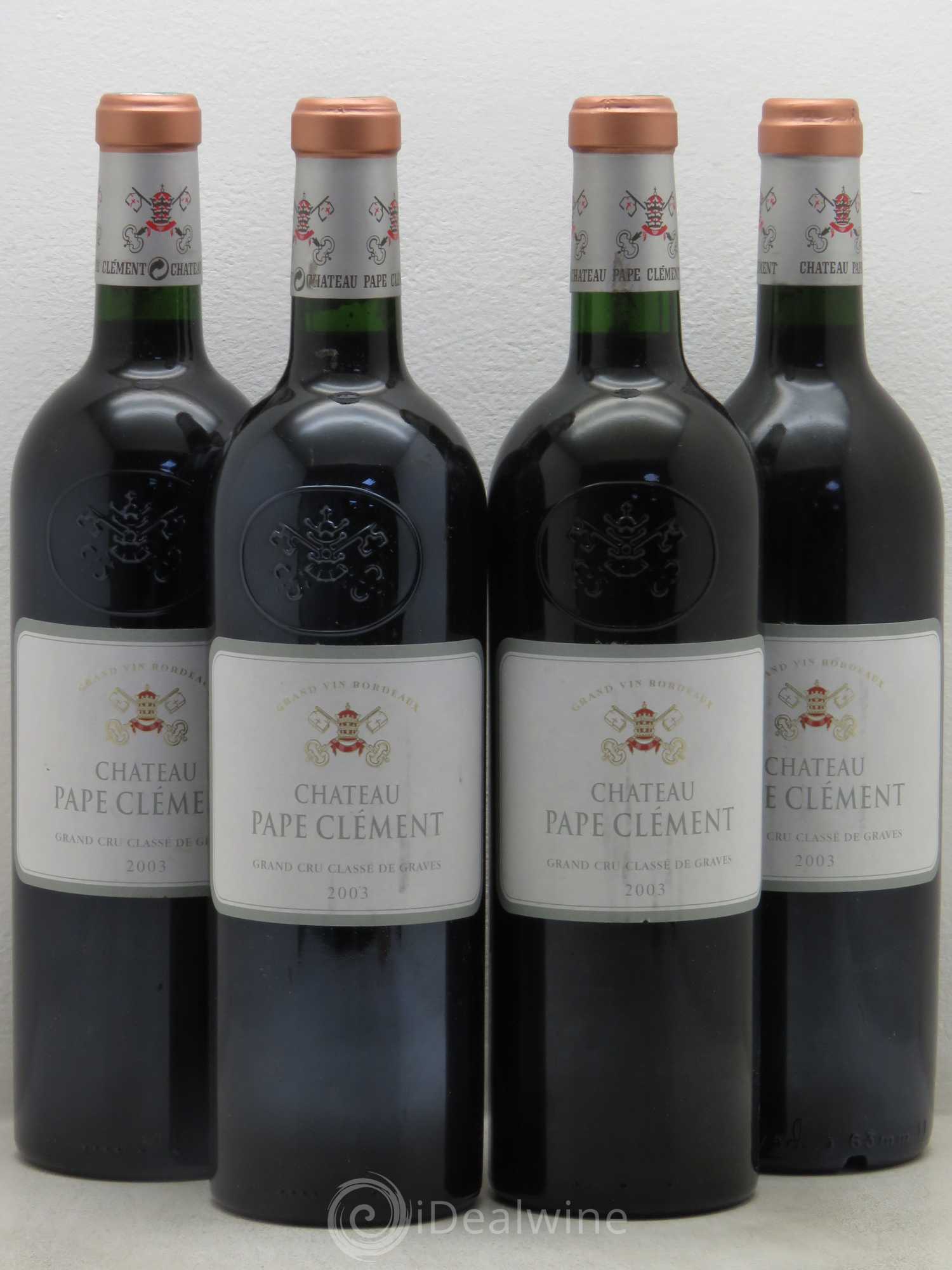 Château Pape Clément Cru Classé de Graves 2003 - Lot de 4 bouteilles - 0