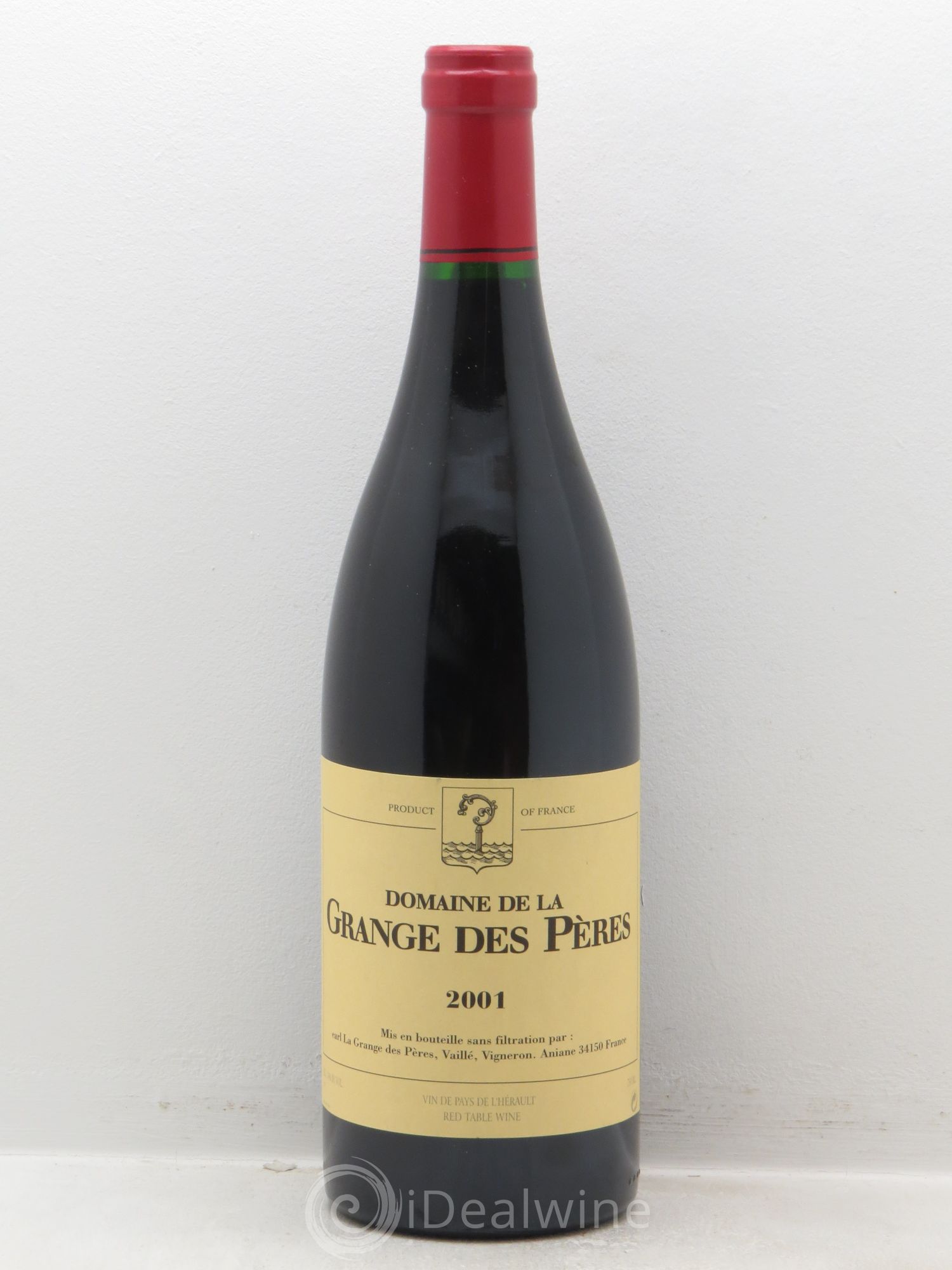 Pays d'Hérault Grange des Pères Laurent Vaillé 2001 - Lot de 1 bouteille - 0