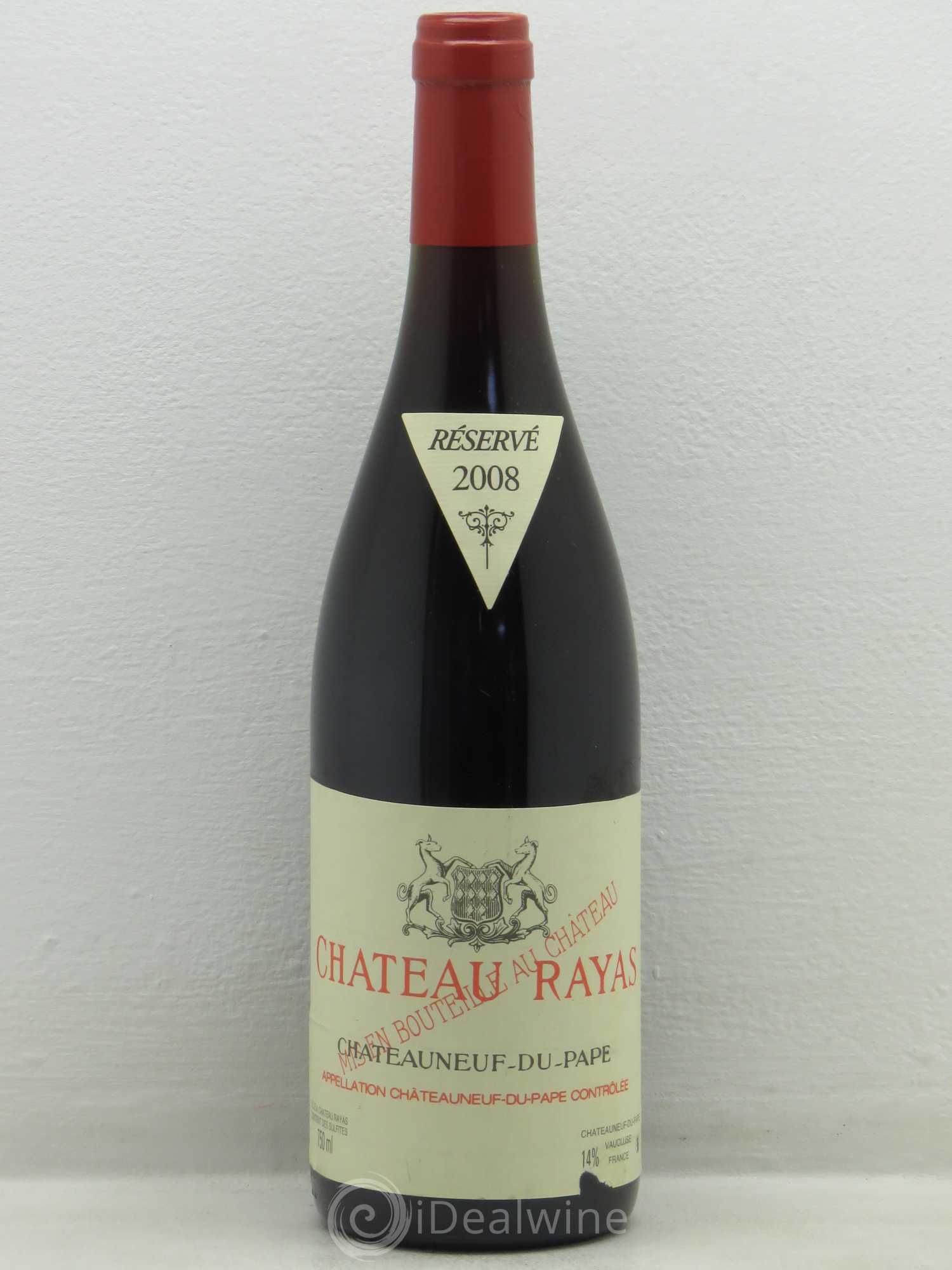 Châteauneuf-du-Pape Château Rayas Emmanuel Reynaud 2008 - Lot de 1 bouteille - 0