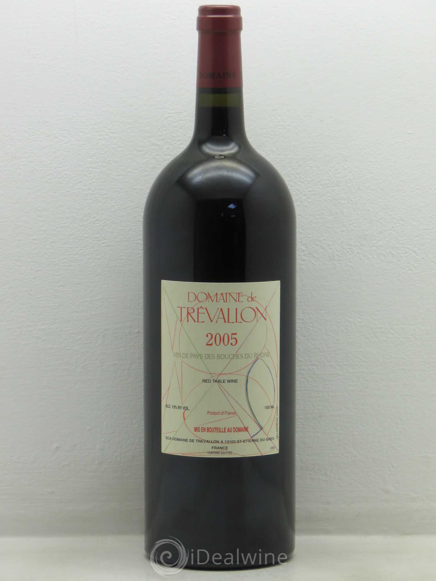 VDP Bouches du Rhône Trévallon (Domaine de) Eloi Dürrbach 2005 - Lot de 1 magnum - 0