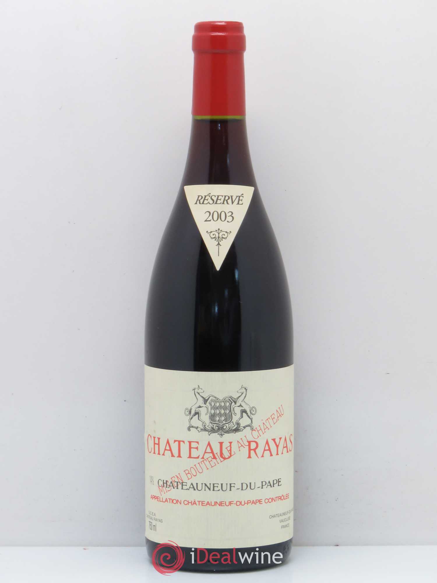 Châteauneuf-du-Pape Château Rayas Emmanuel Reynaud 2003 - Lot de 1 bouteille - 0