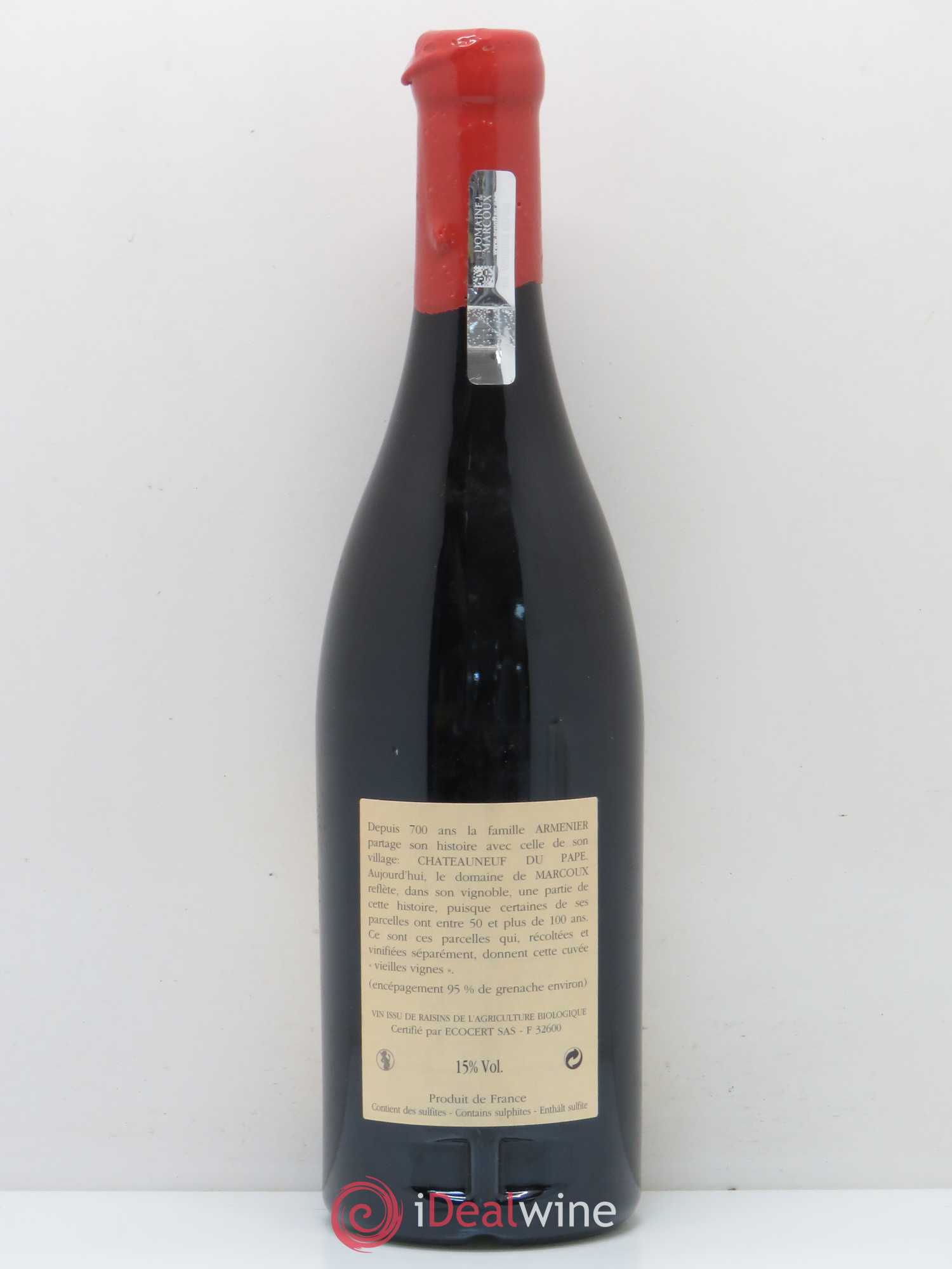 Châteauneuf-du-Pape Vieilles Vignes Marcoux (Domaine de) 2006 - Lot de 1 bouteille - 1