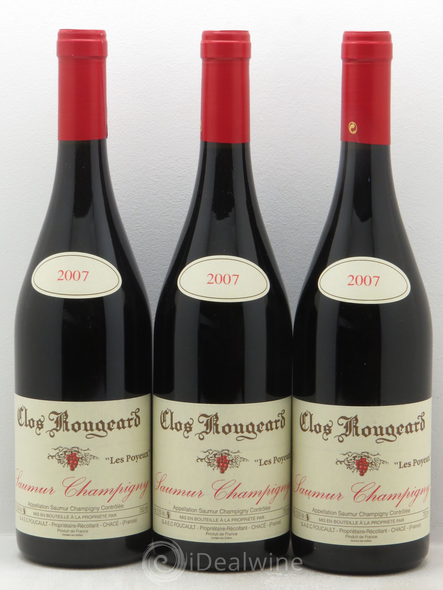 Saumur-Champigny Les Poyeux Clos Rougeard 2007 - Lot de 3 bouteilles - 0