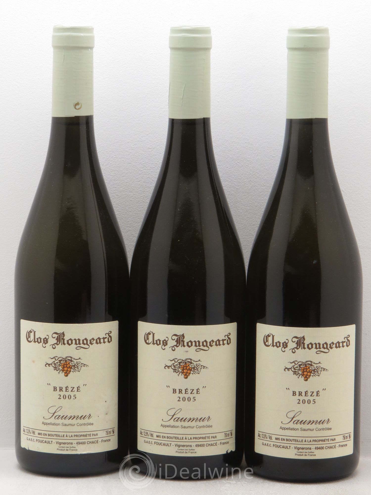 Saumur Brézé Clos Rougeard 2005 - Lot de 3 bouteilles - 0