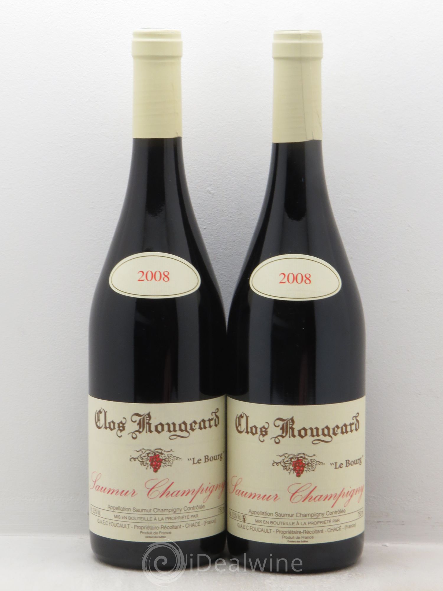 Saumur-Champigny Le Bourg Clos Rougeard 2008 - Lot de 2 bouteilles - 0