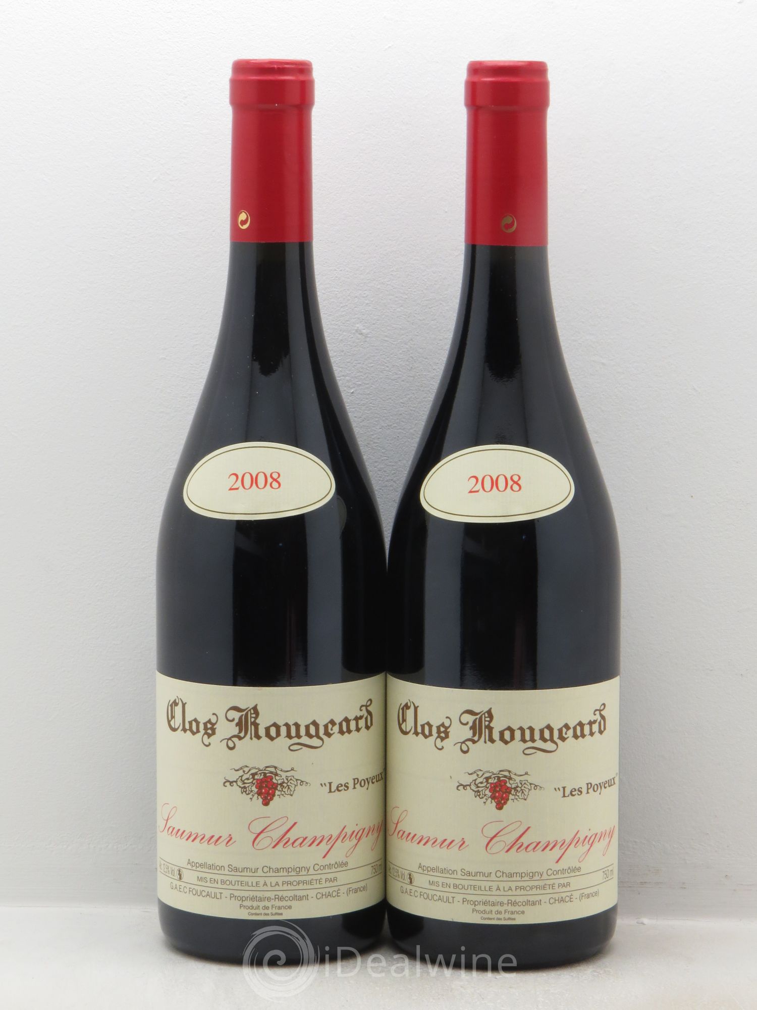 Saumur-Champigny Les Poyeux Clos Rougeard 2008 - Lot de 2 bouteilles - 0