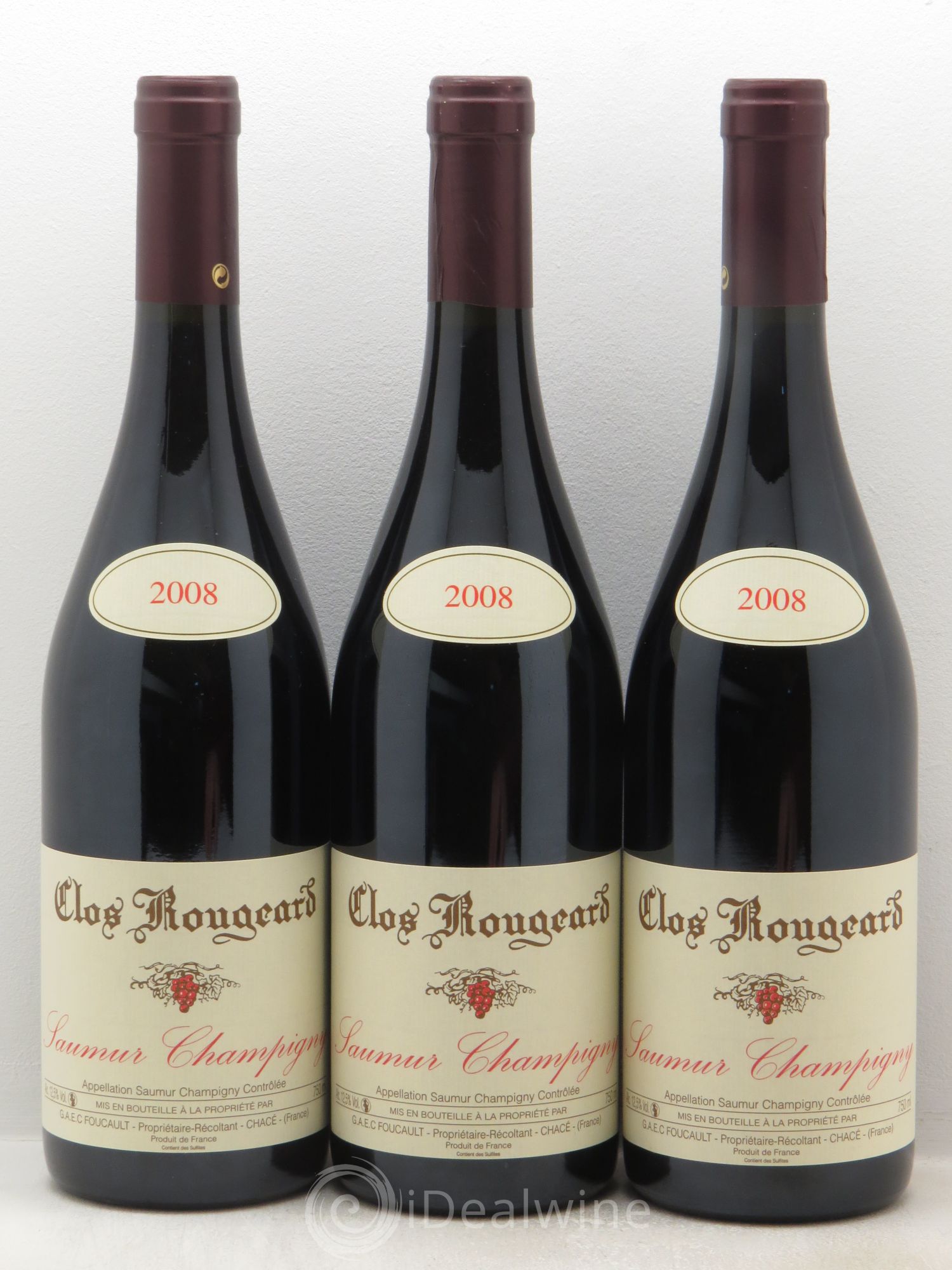 Saumur-Champigny Clos Rougeard 2008 - Lot de 3 bouteilles - 0