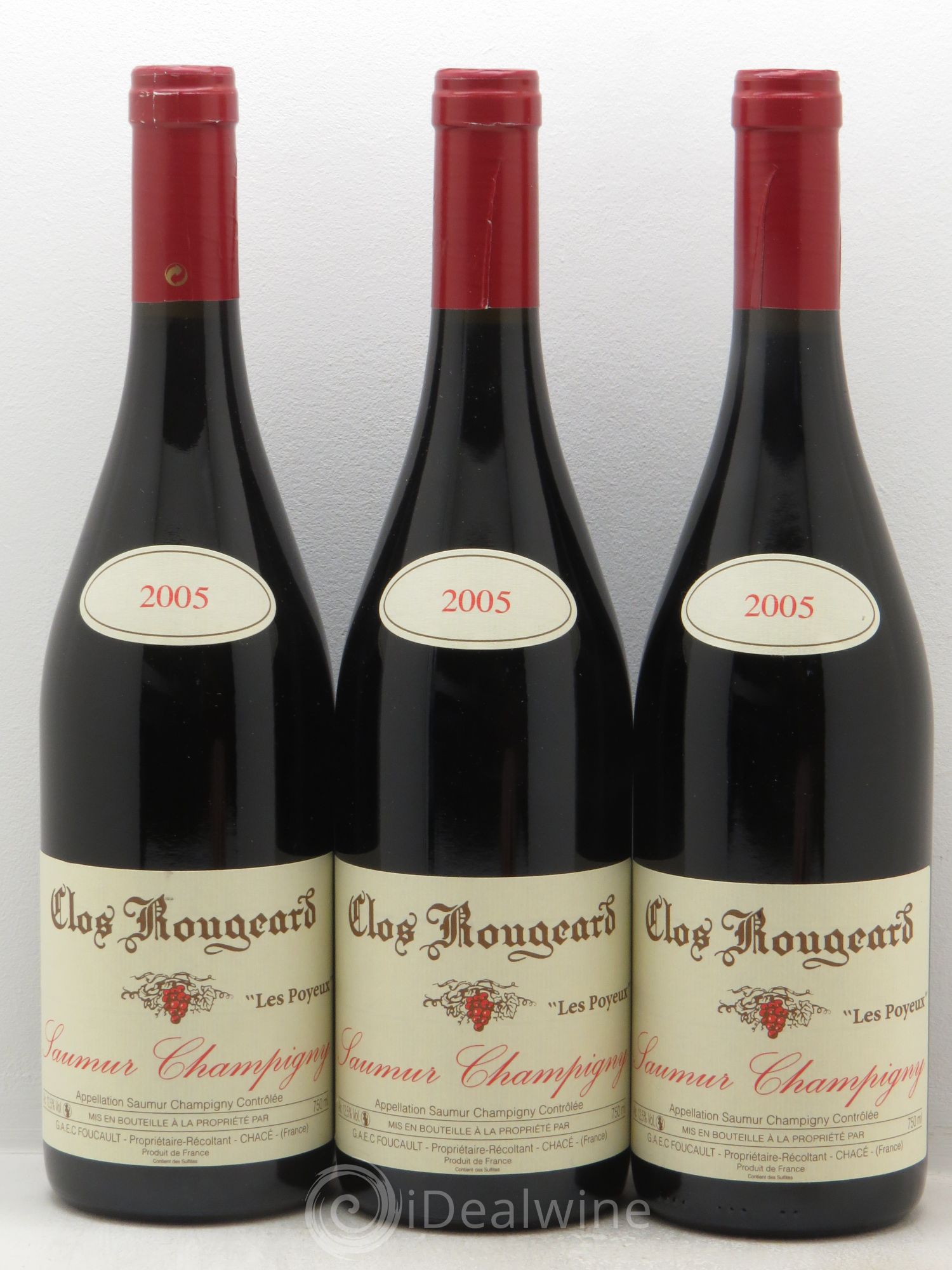 Saumur-Champigny Les Poyeux Clos Rougeard 2005 - Lot de 3 bouteilles - 0