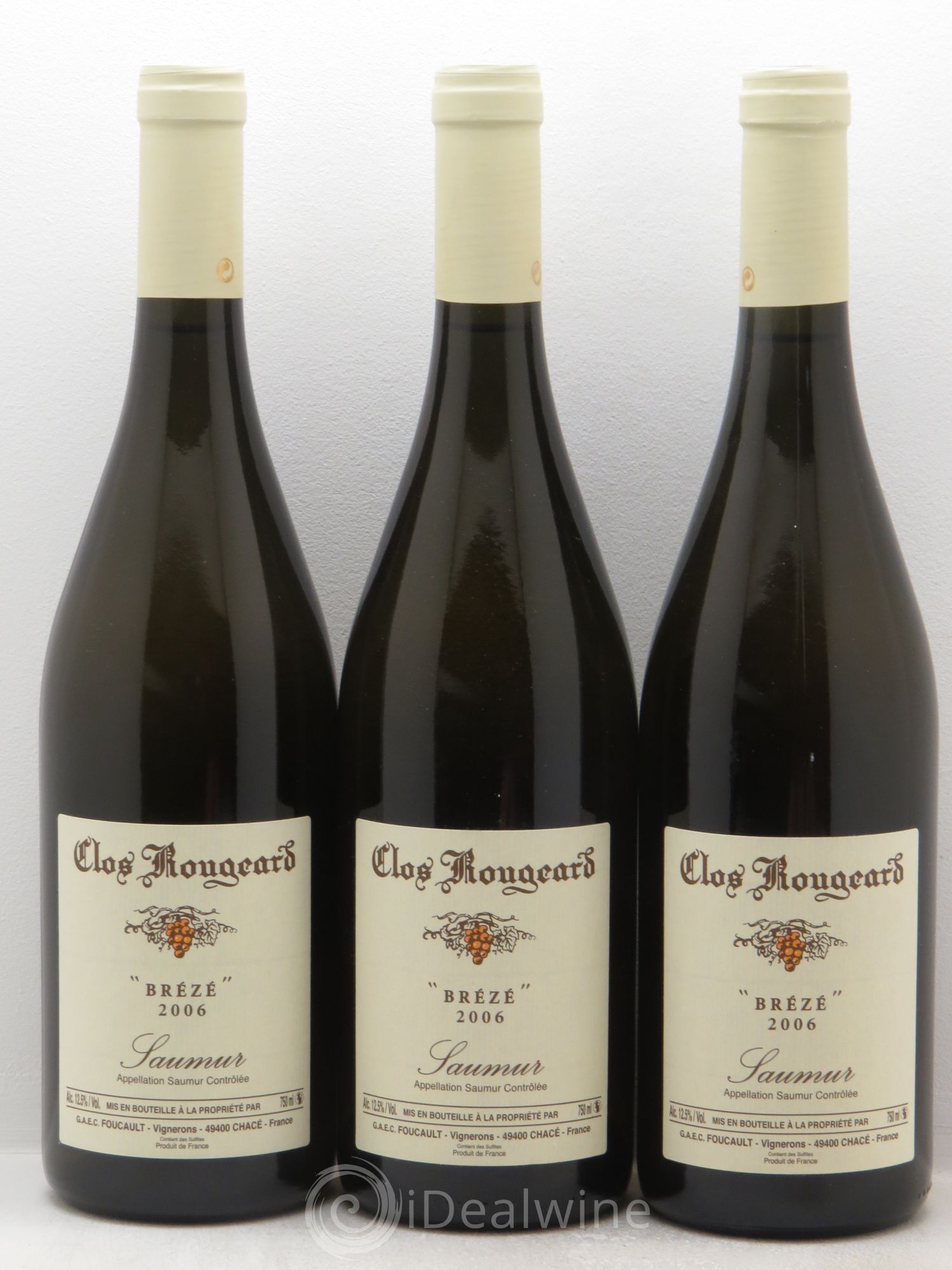 Saumur Brézé Clos Rougeard 2006 - Lot de 3 bouteilles - 0