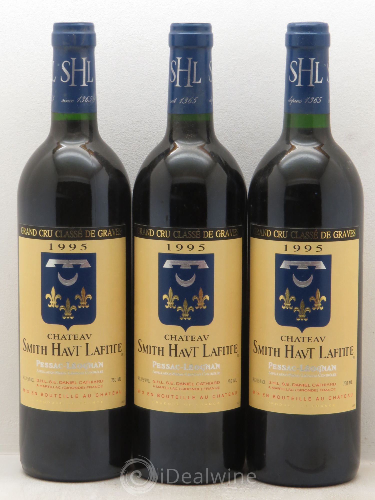 Château Smith Haut Lafitte Cru Classé de Graves 1995 - Lot de 3 bouteilles - 0