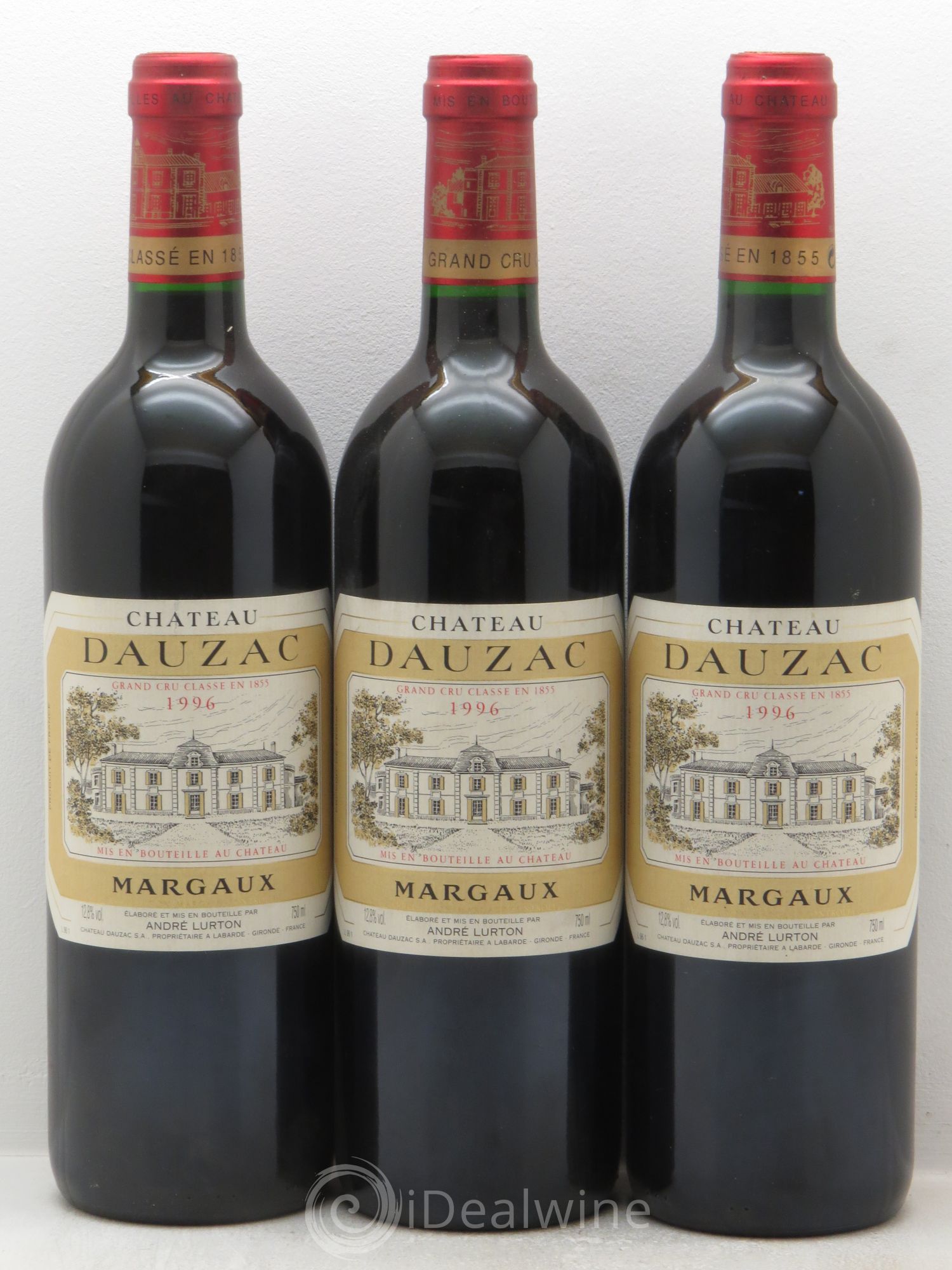 Château Dauzac 5ème Grand Cru Classé 1996 - Lot de 3 bouteilles - 0