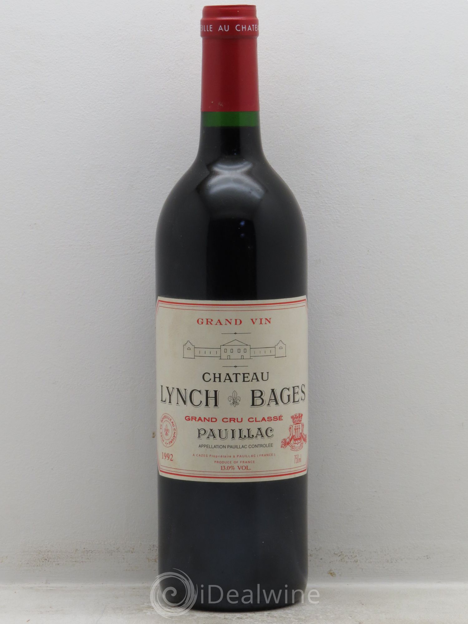 Château Lynch Bages 5ème Grand Cru Classé 1992 - Lot de 1 bouteille - 0