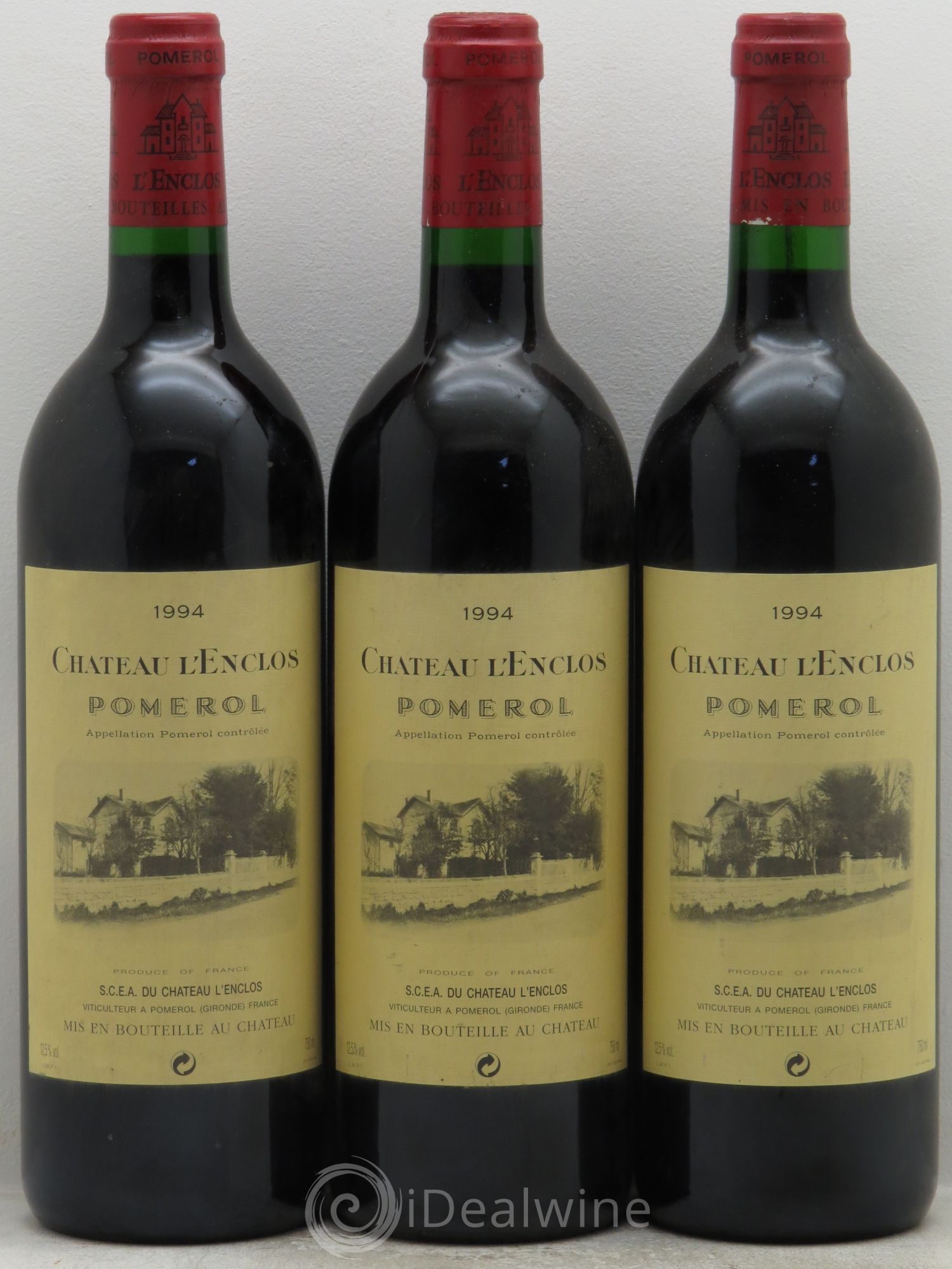 Château l' Enclos 1994 - Lot de 3 bouteilles - 0