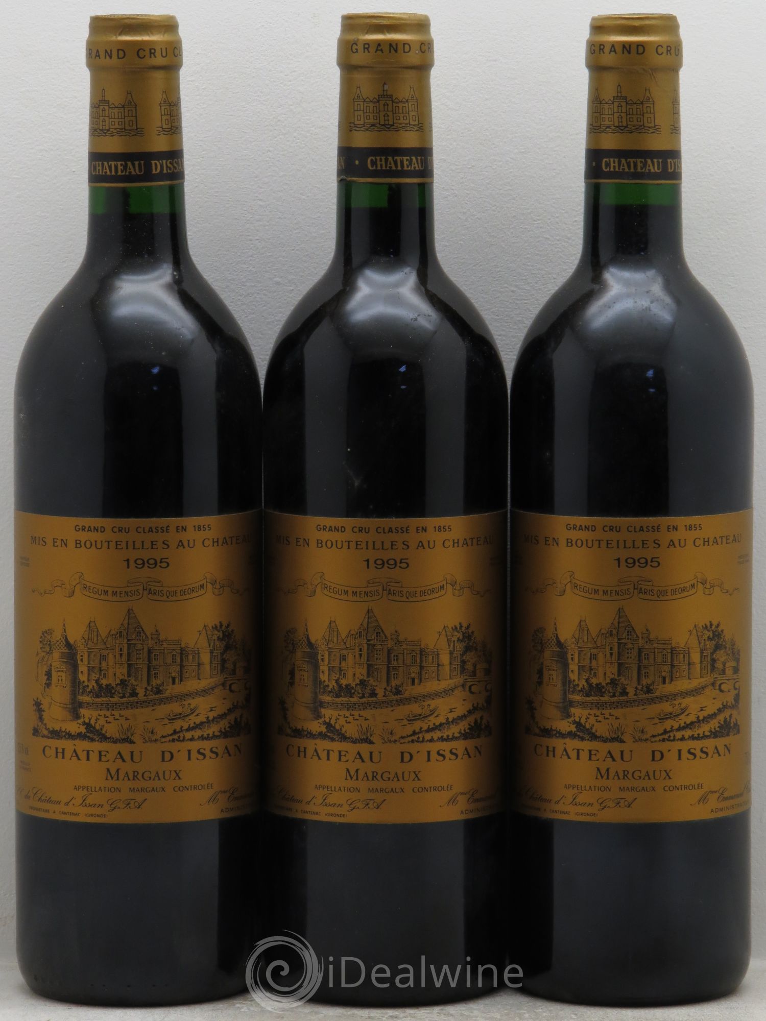 Château d'Issan 3ème Grand Cru Classé 1995 - Lot de 3 bouteilles - 0
