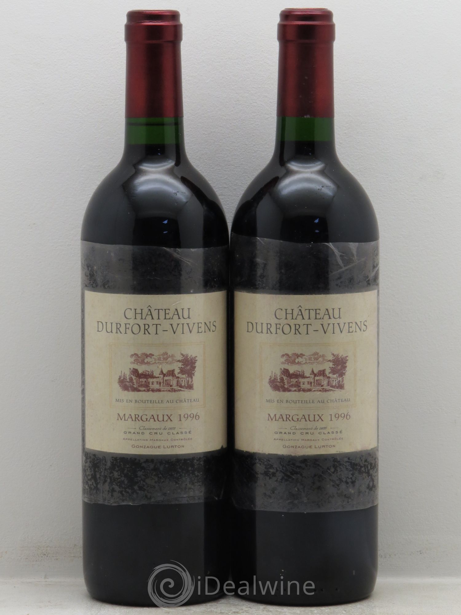 Château Durfort Vivens 2ème Grand Cru Classé 1996 - Lot de 2 bouteilles - 0