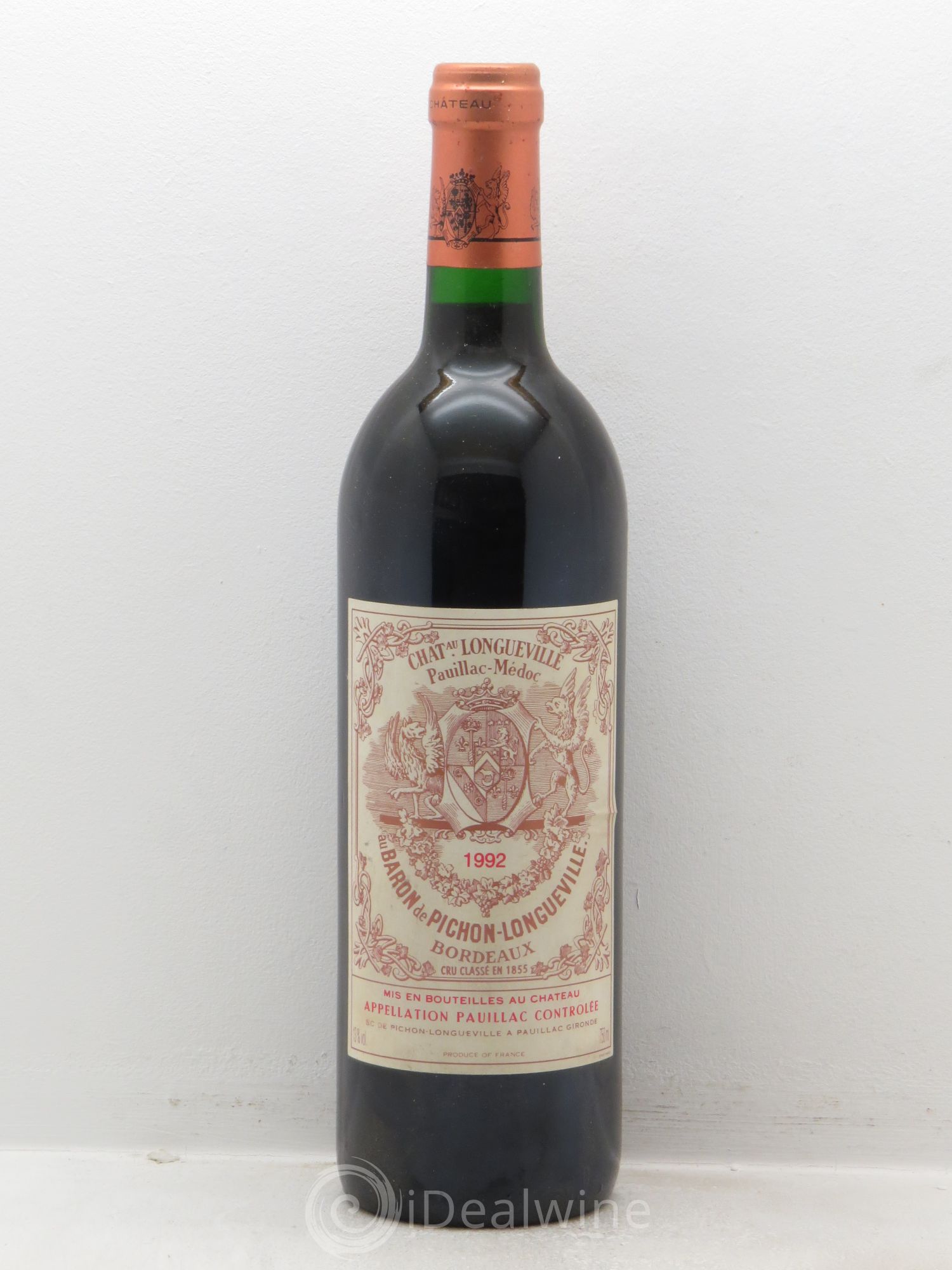 Pichon Longueville Baron 2ème Grand Cru Classé 1992 - Lot de 1 bouteille - 0