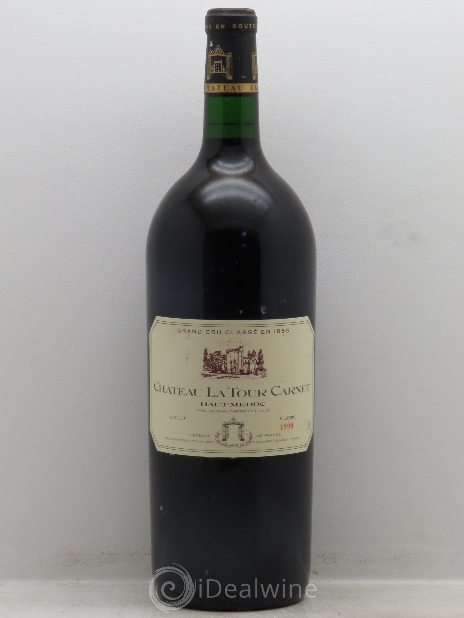 Château la Tour Carnet 4ème Grand Cru Classé 1990 - Lot de 1 magnum - 0
