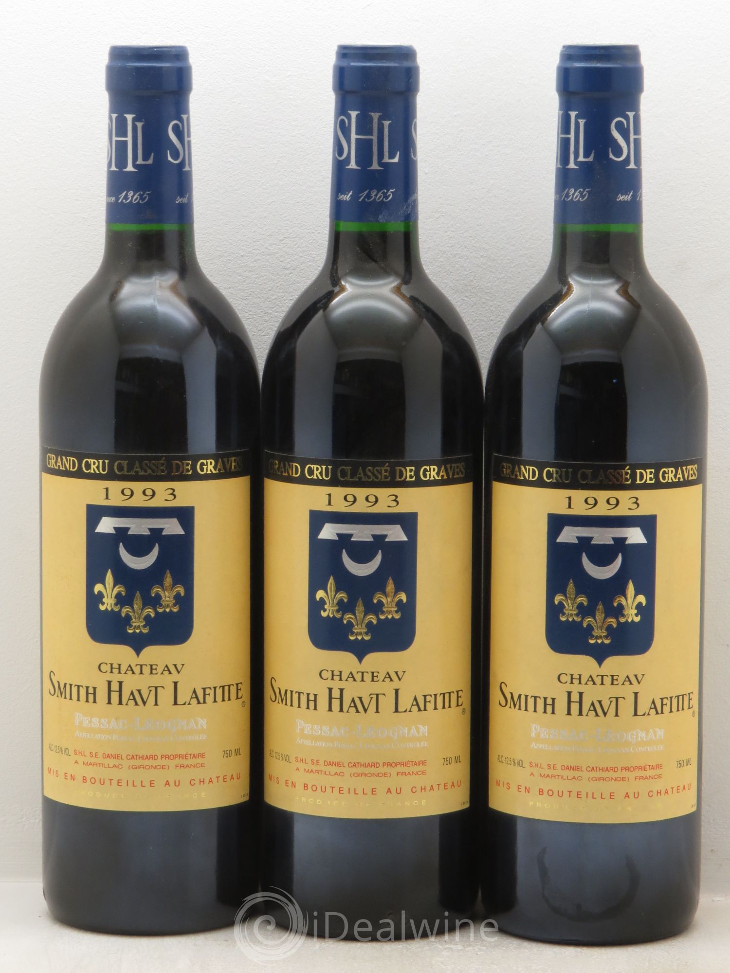 Château Smith Haut Lafitte Cru Classé de Graves 1993 - Lot de 3 bouteilles - 0