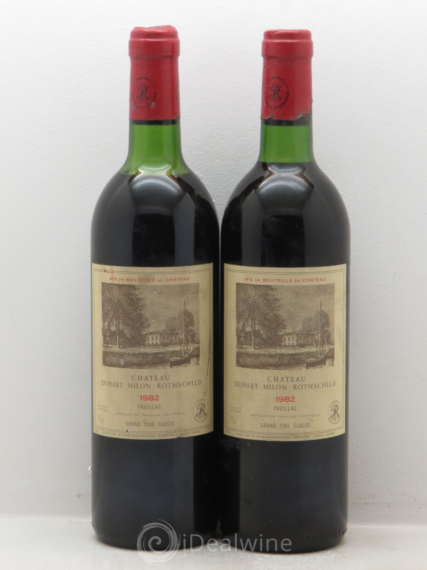 Château Duhart-Milon 4ème Grand Cru Classé 1982 - Lot de 2 bouteilles - 0