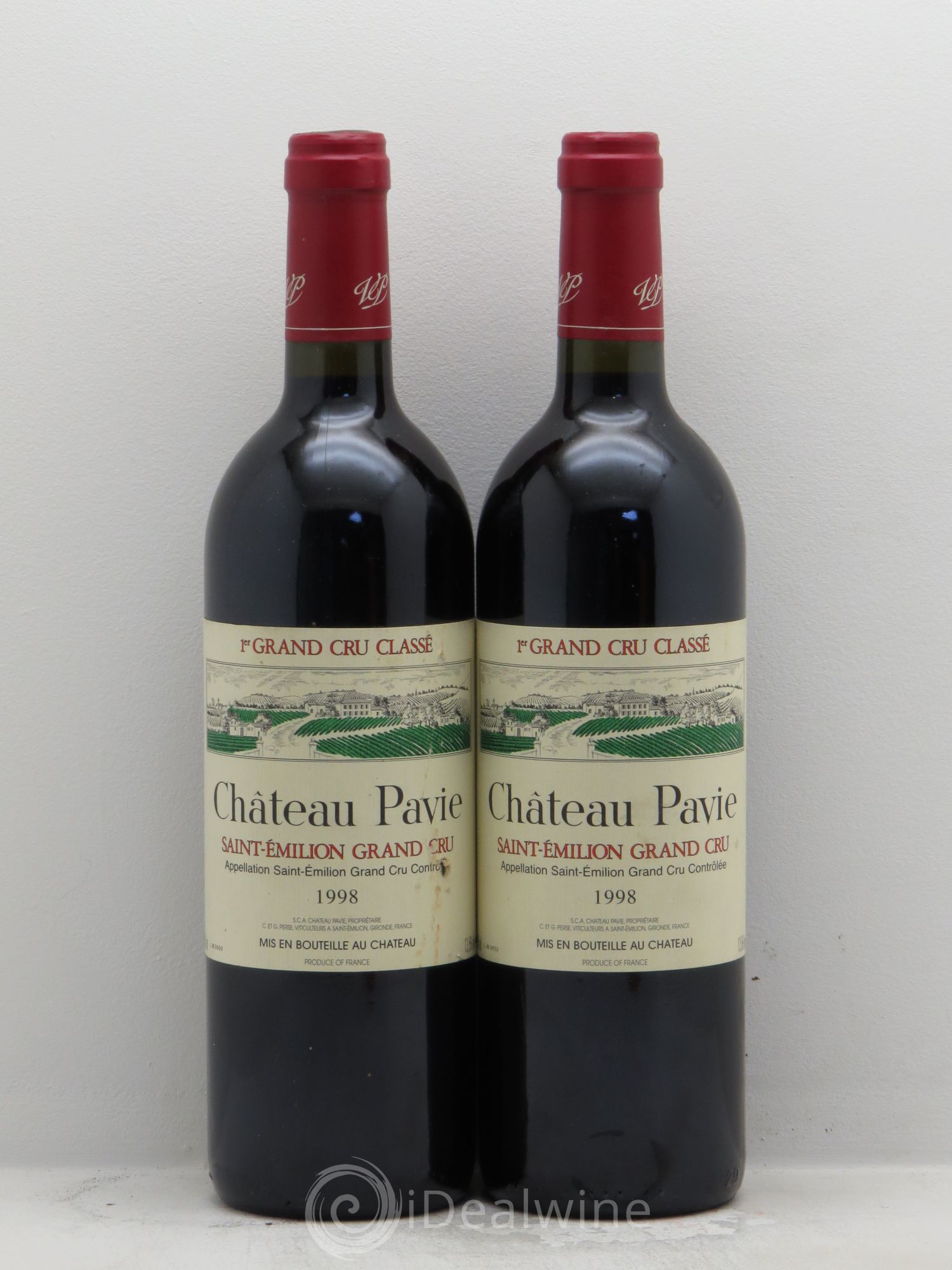 Château Pavie 1er Grand Cru Classé A 1998 - Lot de 2 bouteilles - 0