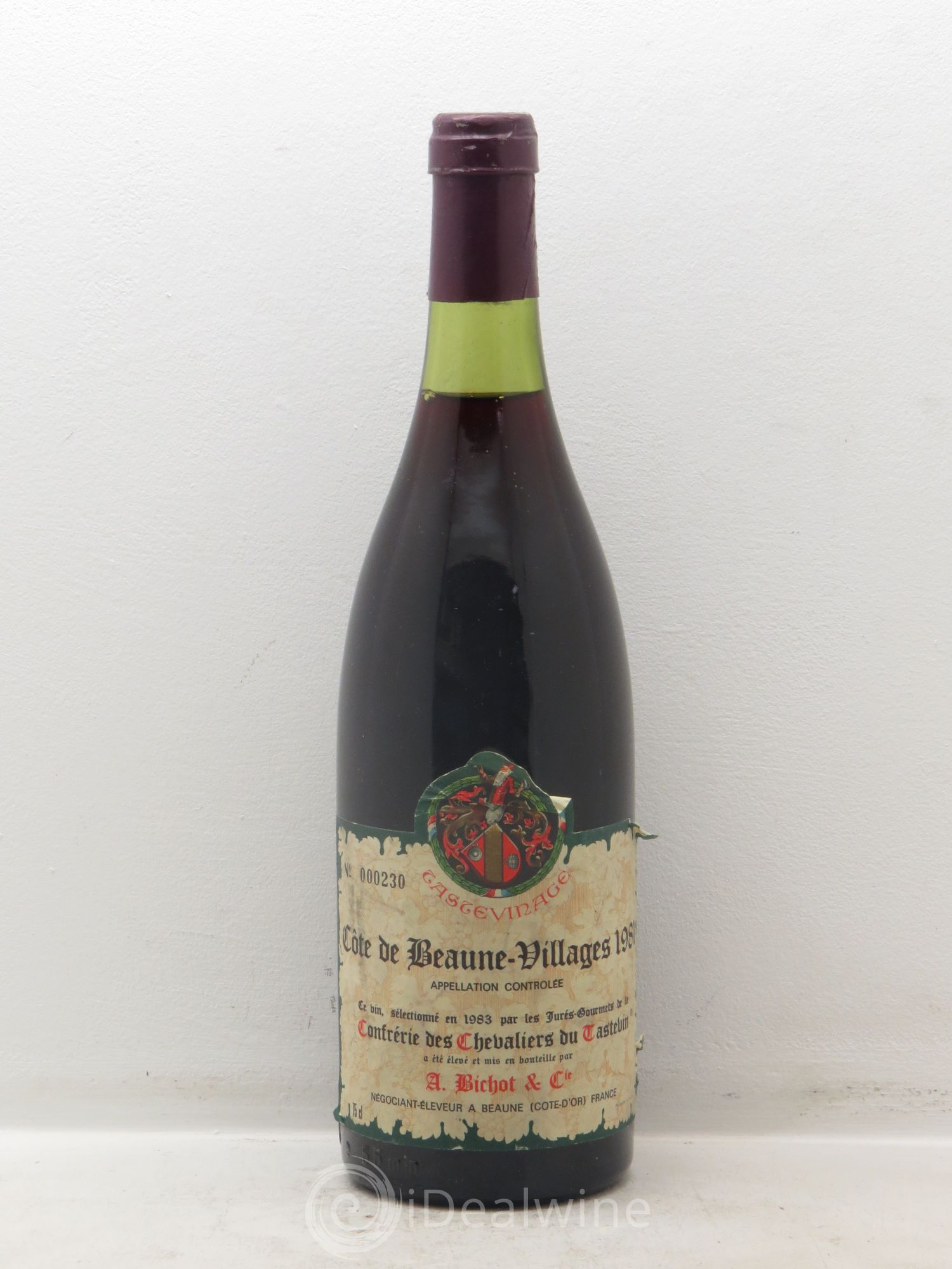 Côte de Beaune-Villages Confrérie des Chevaliers du Tastevin Bichot (sans prix de réserve) 1981 - Posten von 1 Flasche - 0