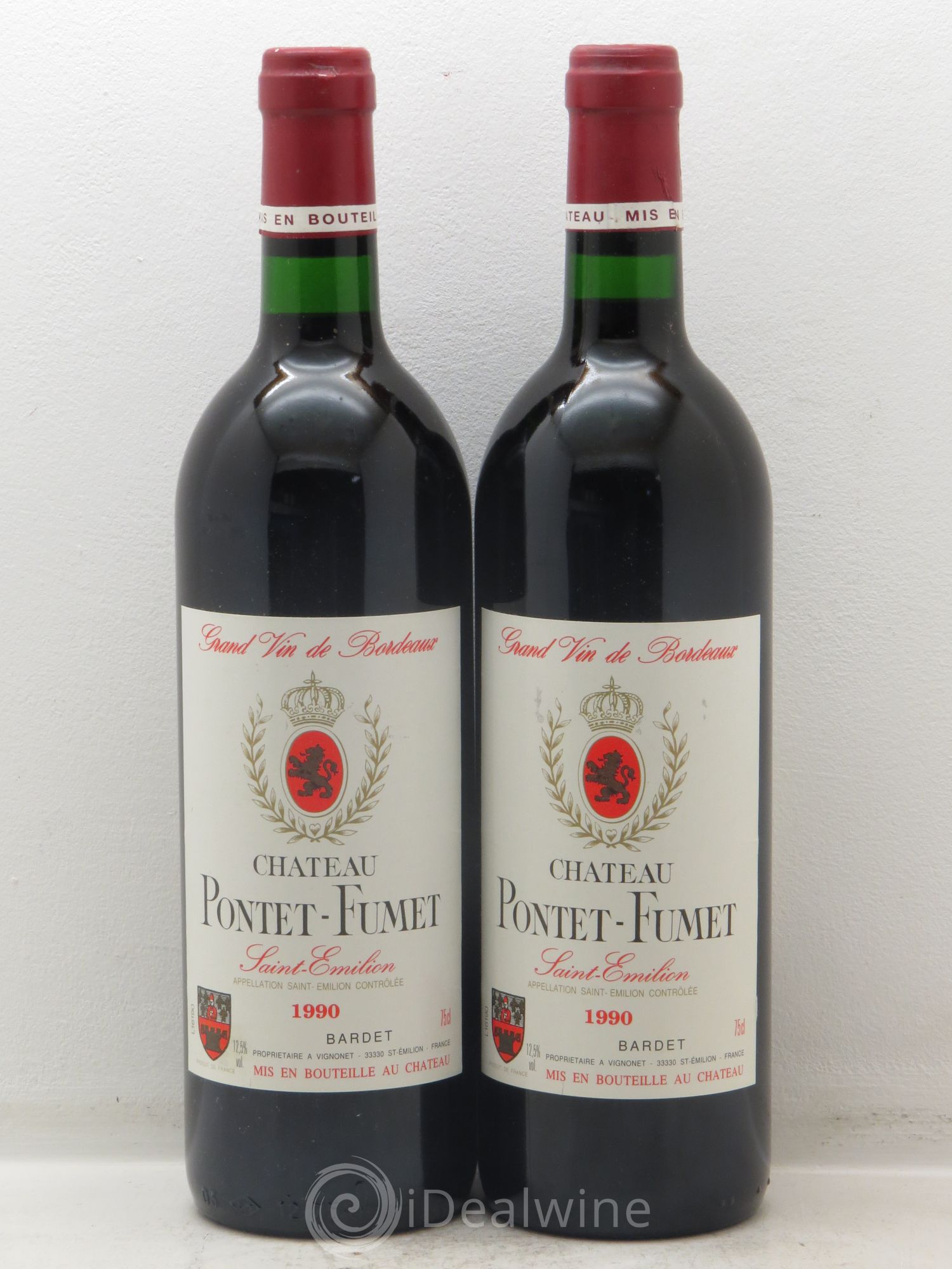 Pontet-Fumet 1990 - Lot de 2 bouteilles - 0