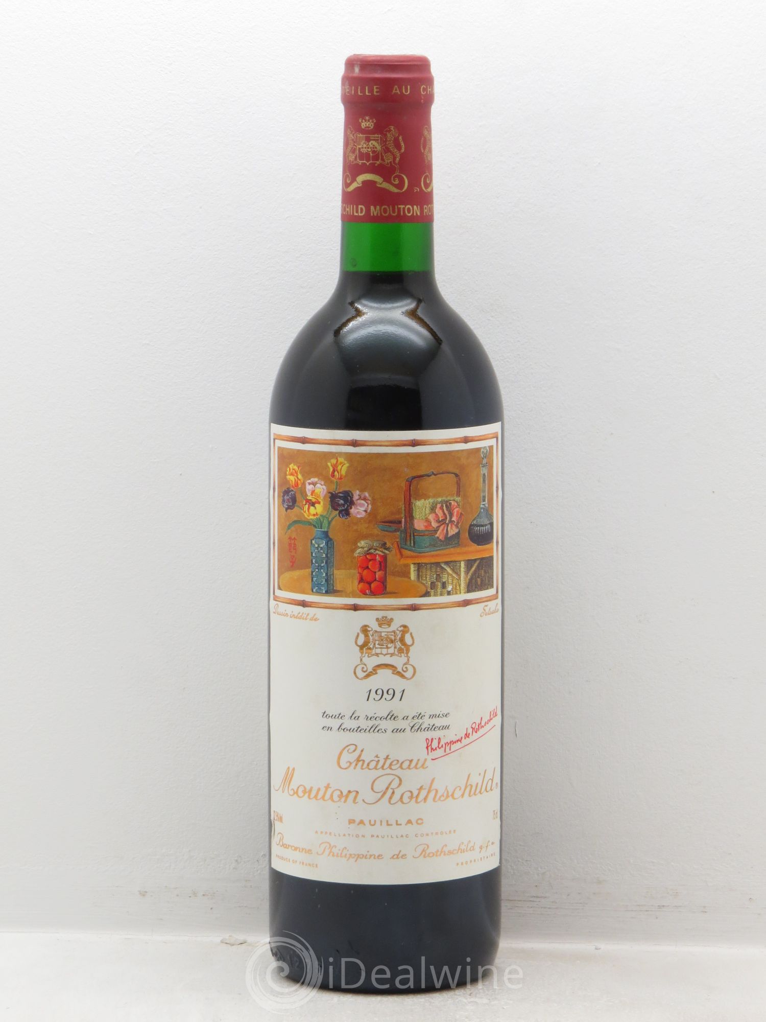 Château Mouton Rothschild 1er Grand Cru Classé 1991 - Lot de 1 bouteille - 0