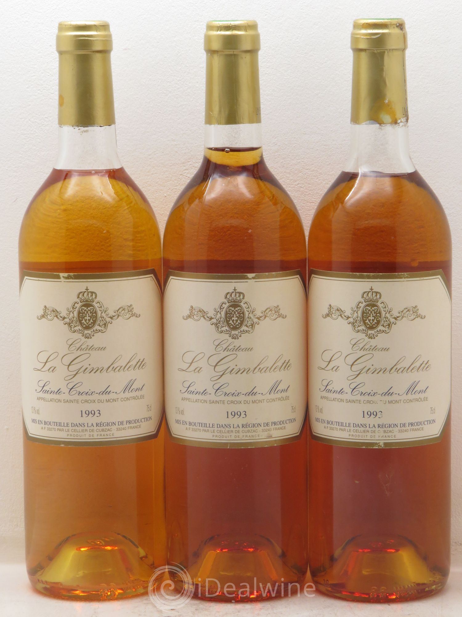 Sainte-Croix-du-Mont Château la Gimbalette (sans prix de réserve) 1993 - Lotto di 3 bottiglie - 0