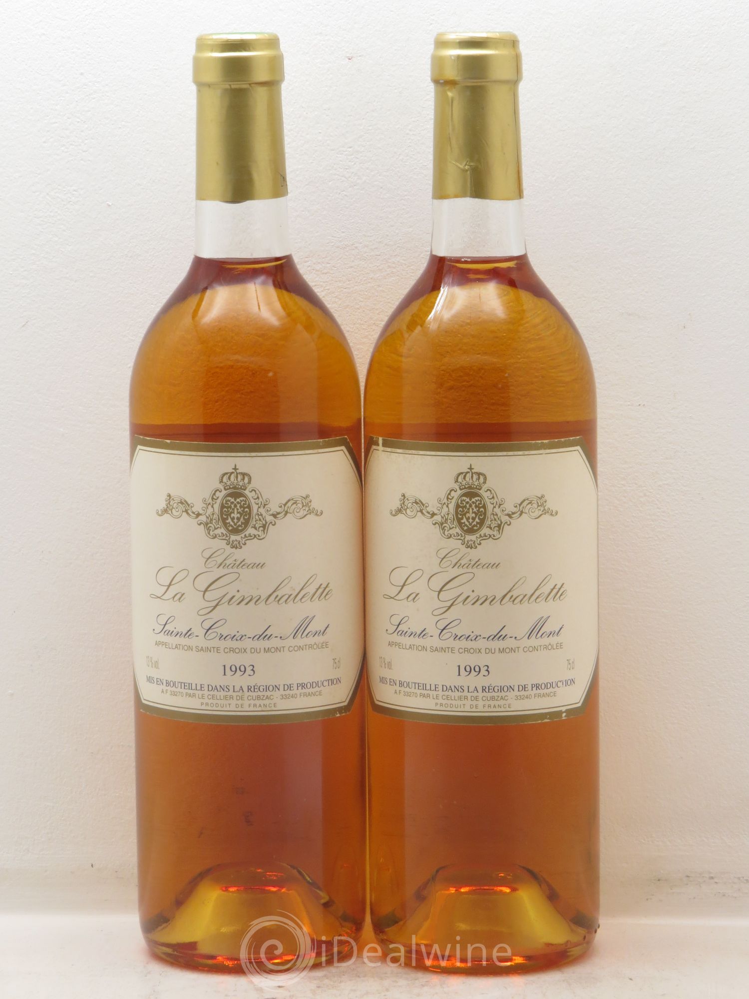Sainte-Croix-du-Mont Château la Gimbalette (sans prix de réserve) 1993 - Lotto di 2 bottiglie - 0