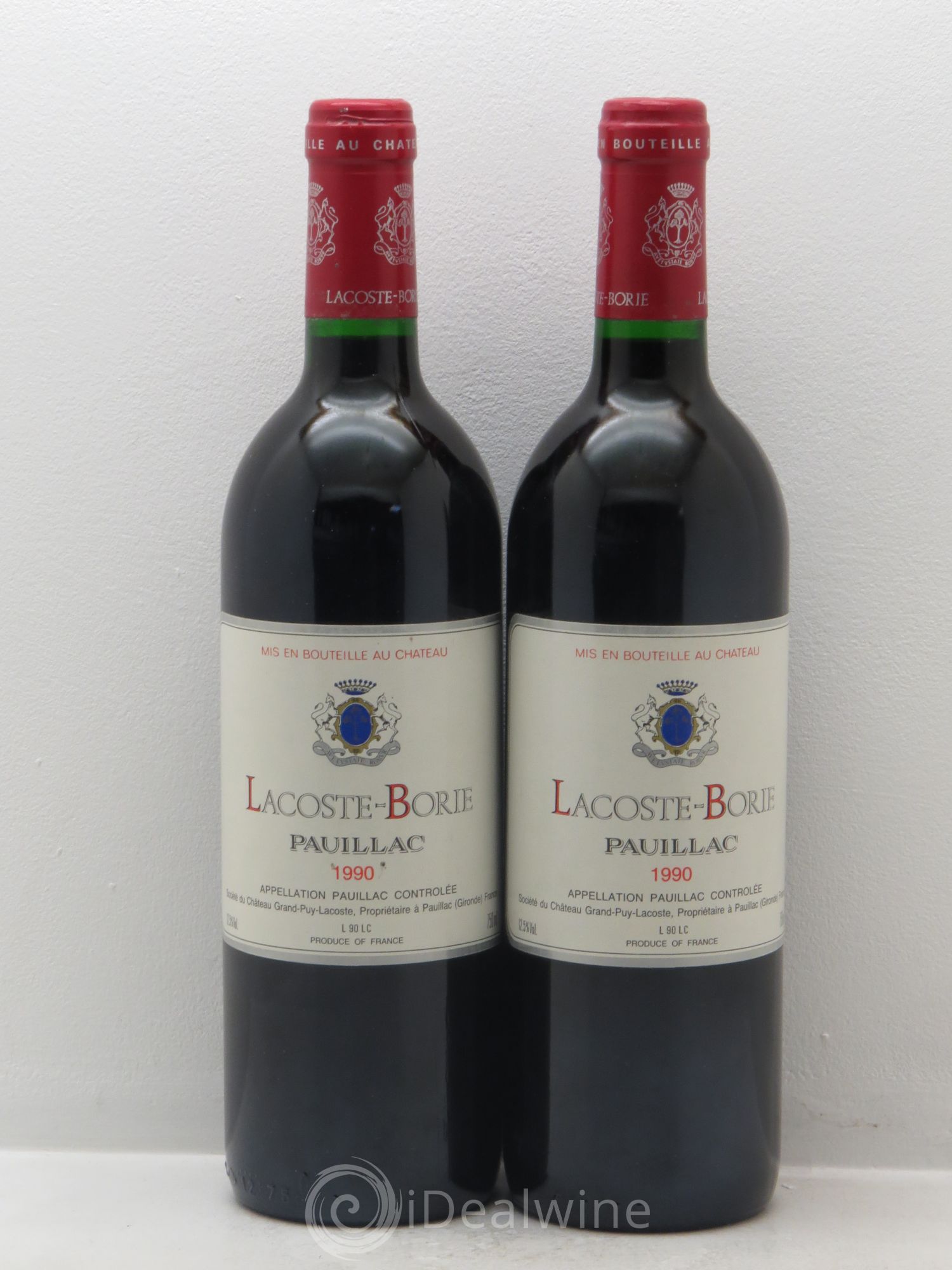 Lacoste Borie 1990 - Lot de 2 bouteilles - 0