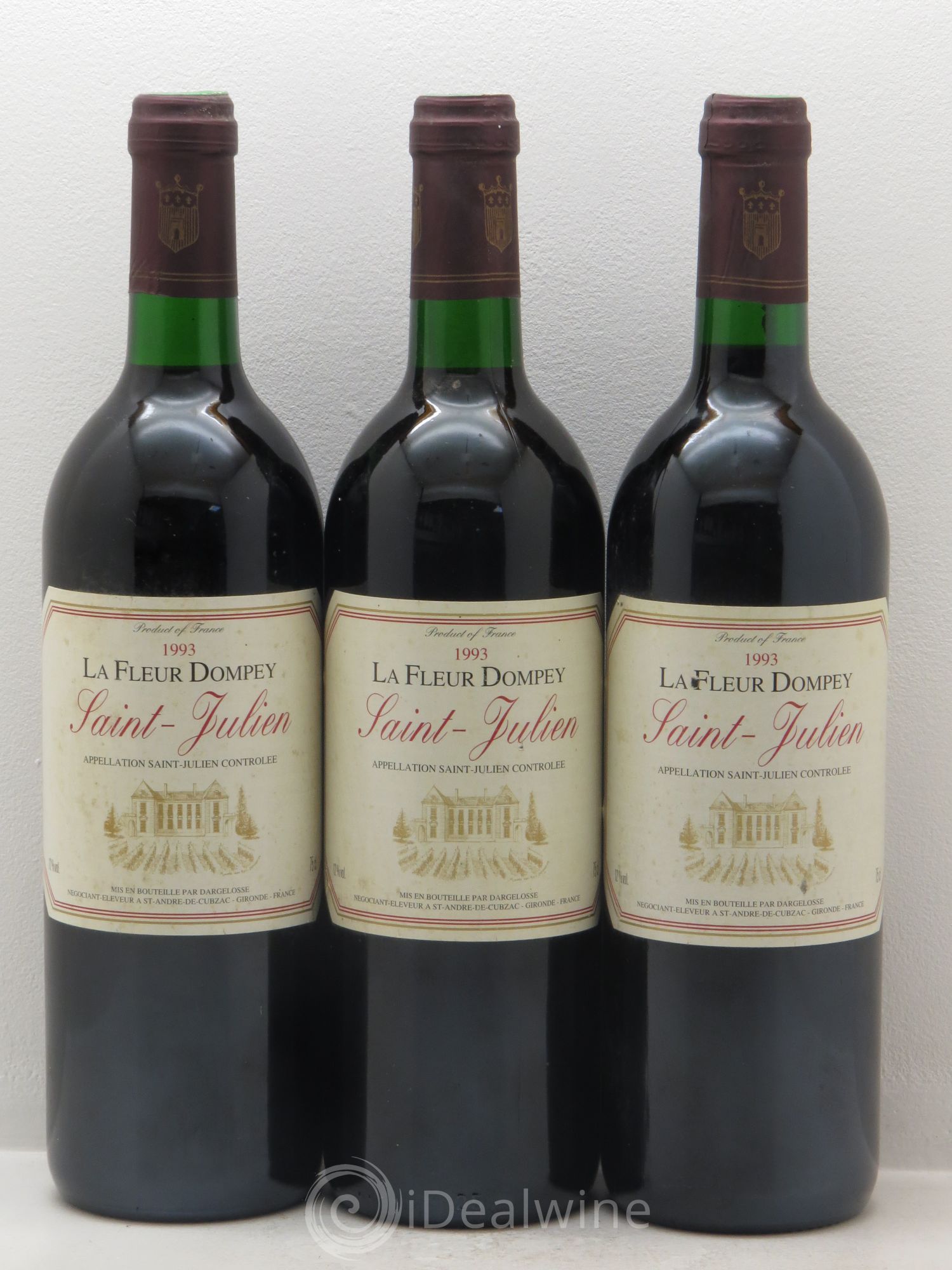 Saint-Julien Fleur Dompey (sans prix de réserve) 1993 - Posten von 3 Flaschen - 0
