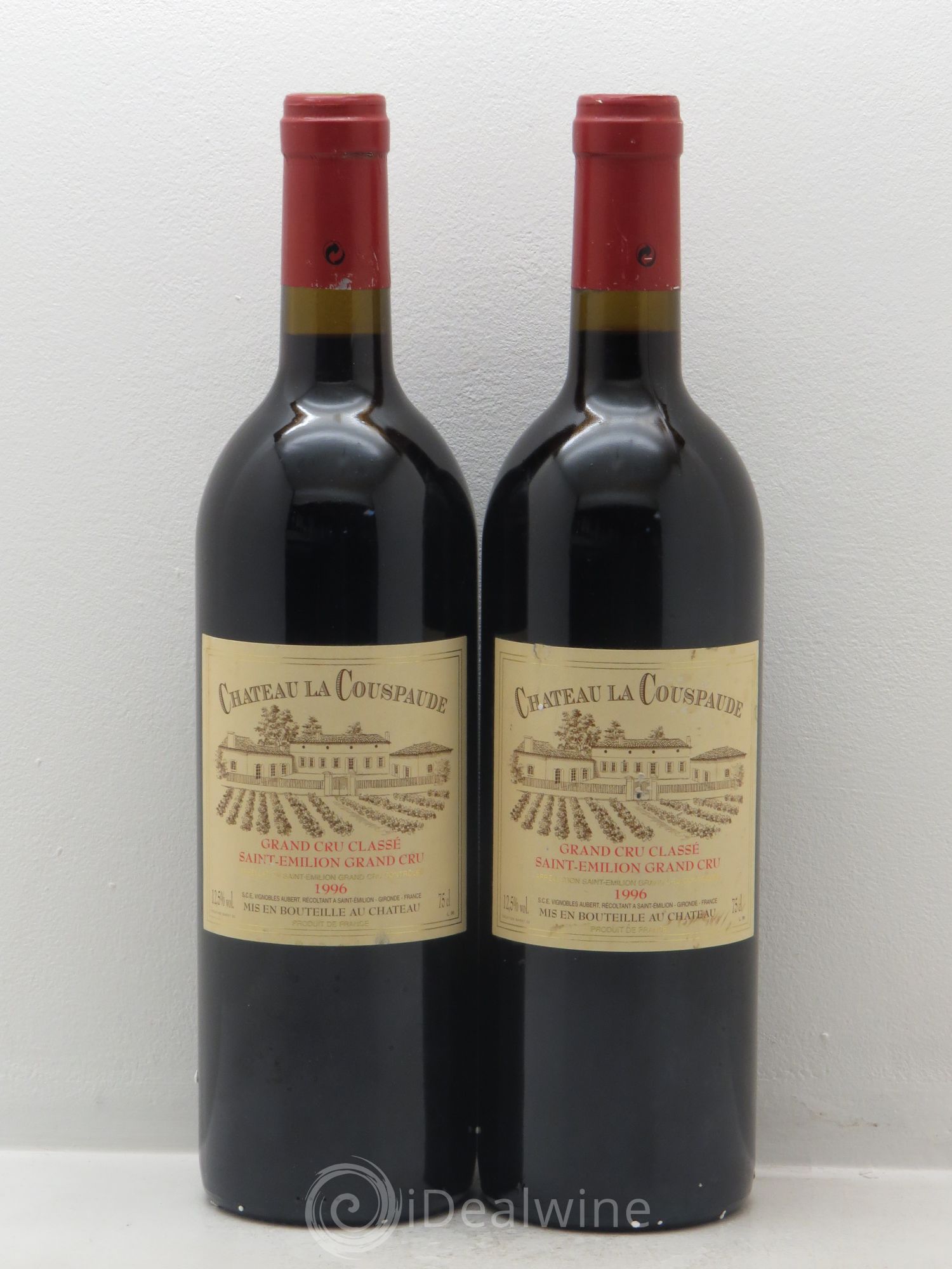 Château la Couspaude Grand Cru Classé 1996 - Lot de 2 bouteilles - 0