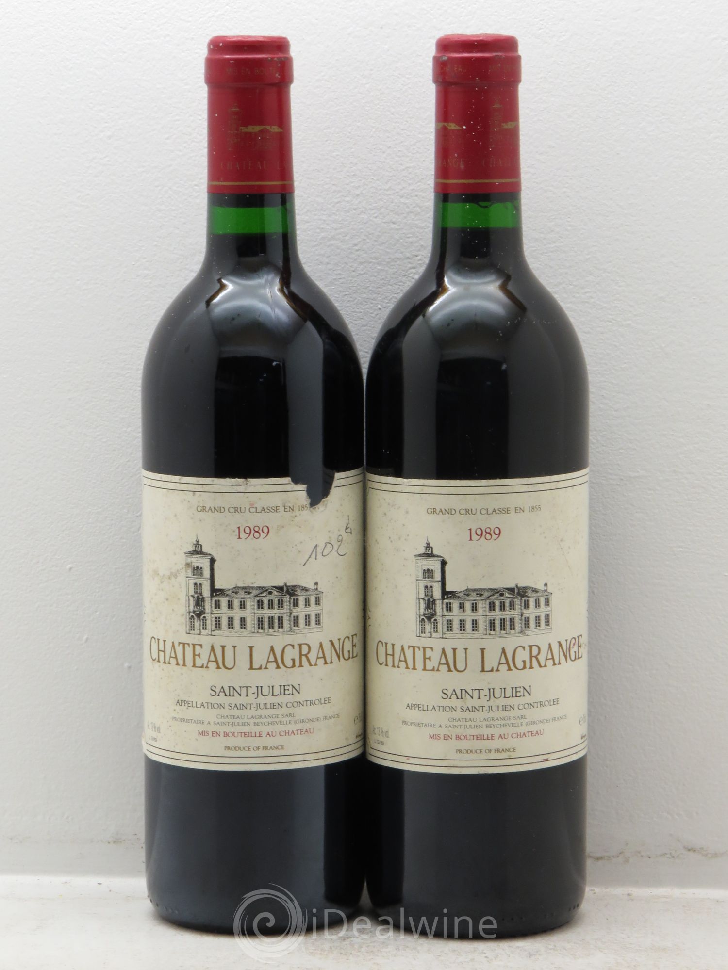 Château Lagrange 3ème Grand Cru Classé 1989 - Lot de 2 bouteilles - 0