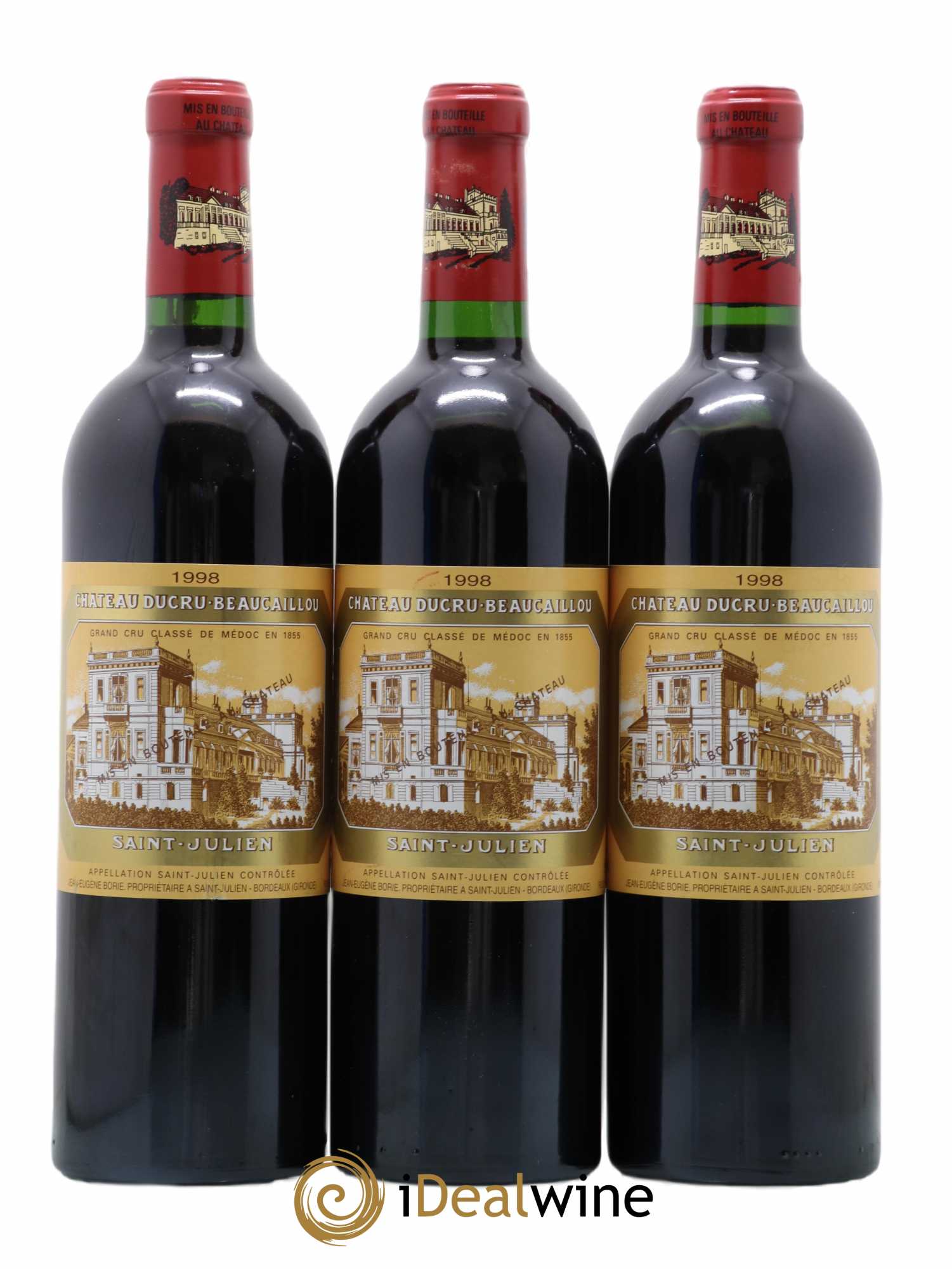 Château Ducru Beaucaillou 2ème Grand Cru Classé 1998 - Lot de 3 bouteilles - 0