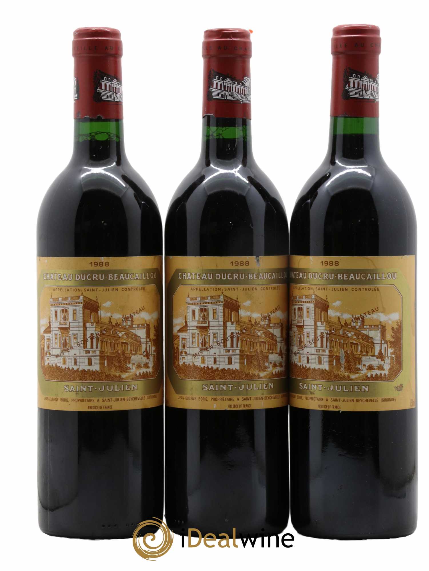 Château Ducru Beaucaillou 2ème Grand Cru Classé 1988 - Lot de 3 bouteilles - 0