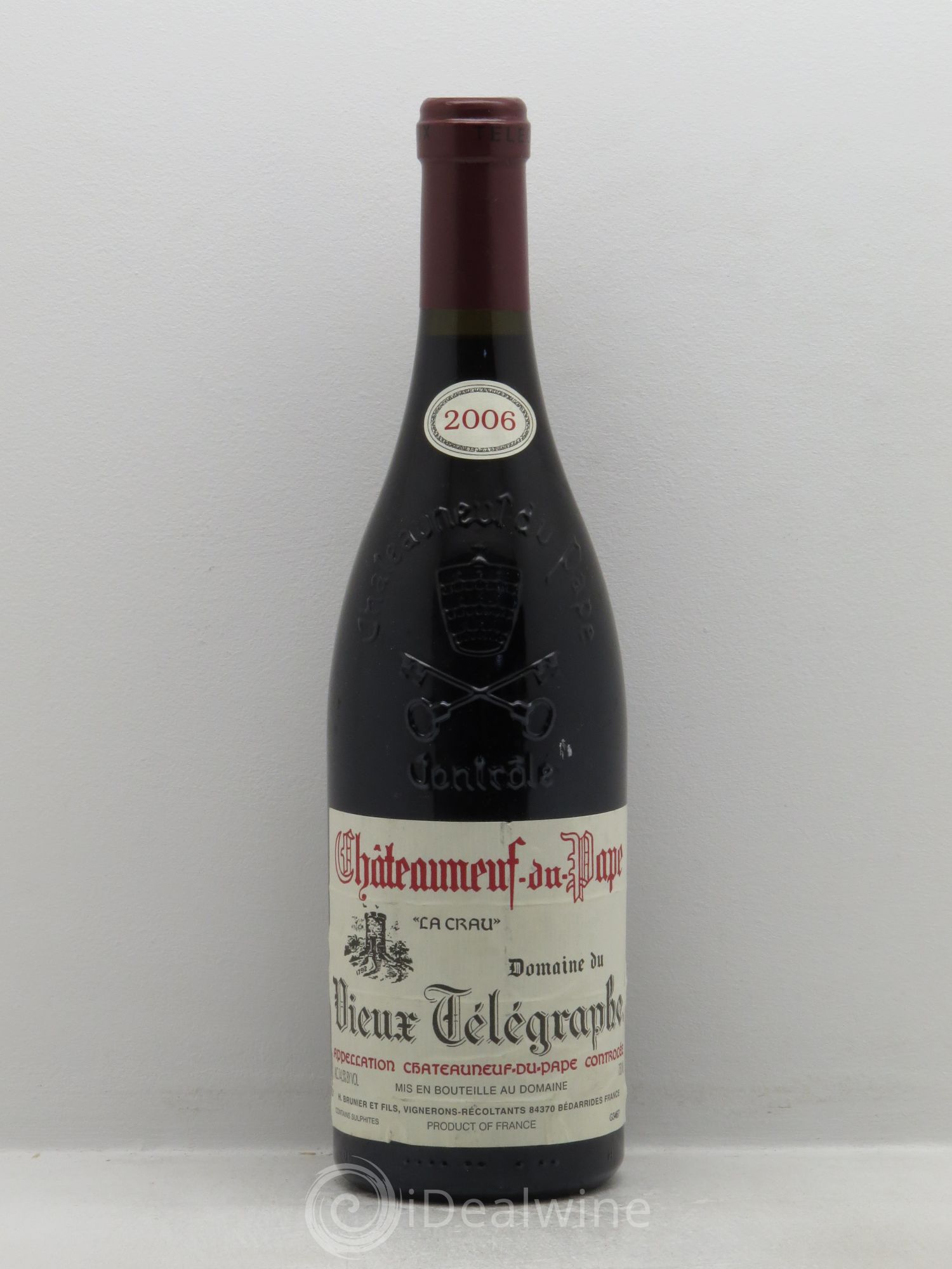 Châteauneuf-du-Pape Vieux Télégraphe (Domaine du) Vignobles Brunier La Crau 2006 - Lot de 1 bouteille - 0