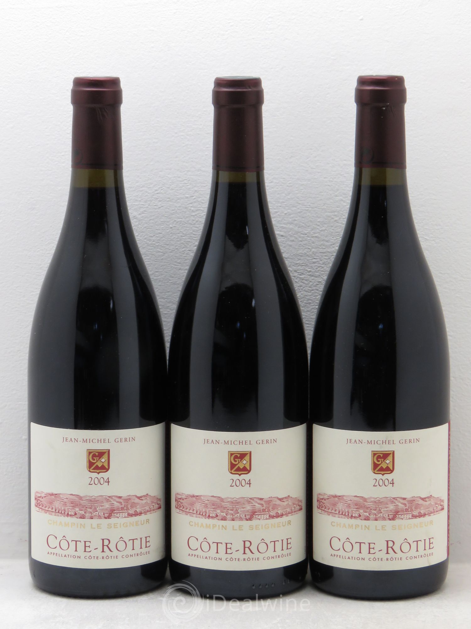 Côte-Rôtie Champin Le Seigneur Jean-Michel Gerin 2004 - Lot de 3 bouteilles - 0