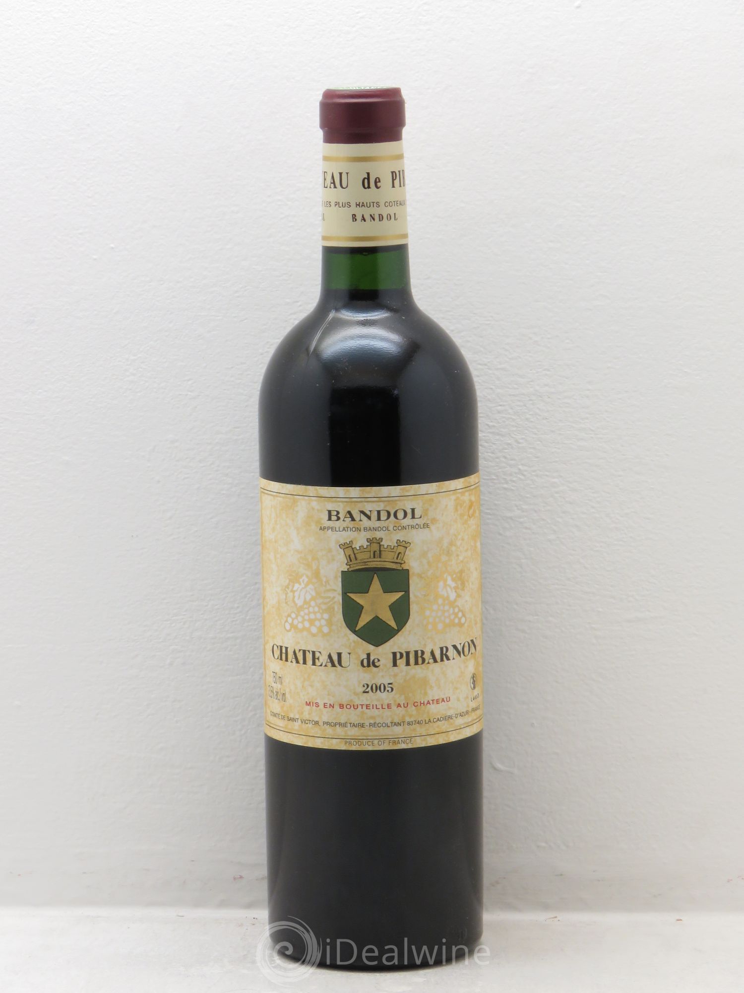 Bandol Château de Pibarnon Comte de Saint-Victor 2005 - Lot de 1 bouteille - 0