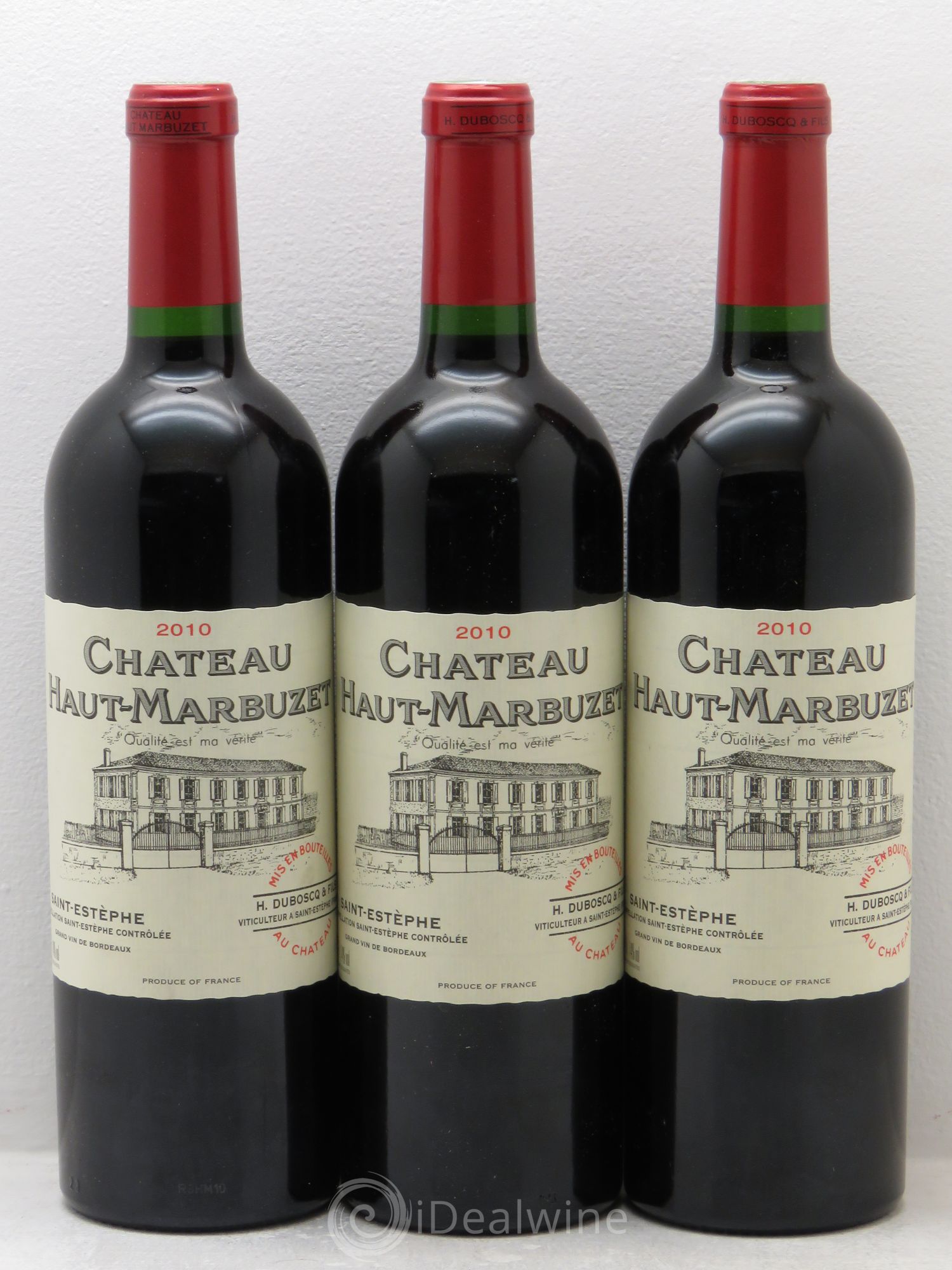 Château Haut Marbuzet 2010 - Lot de 3 bouteilles - 0