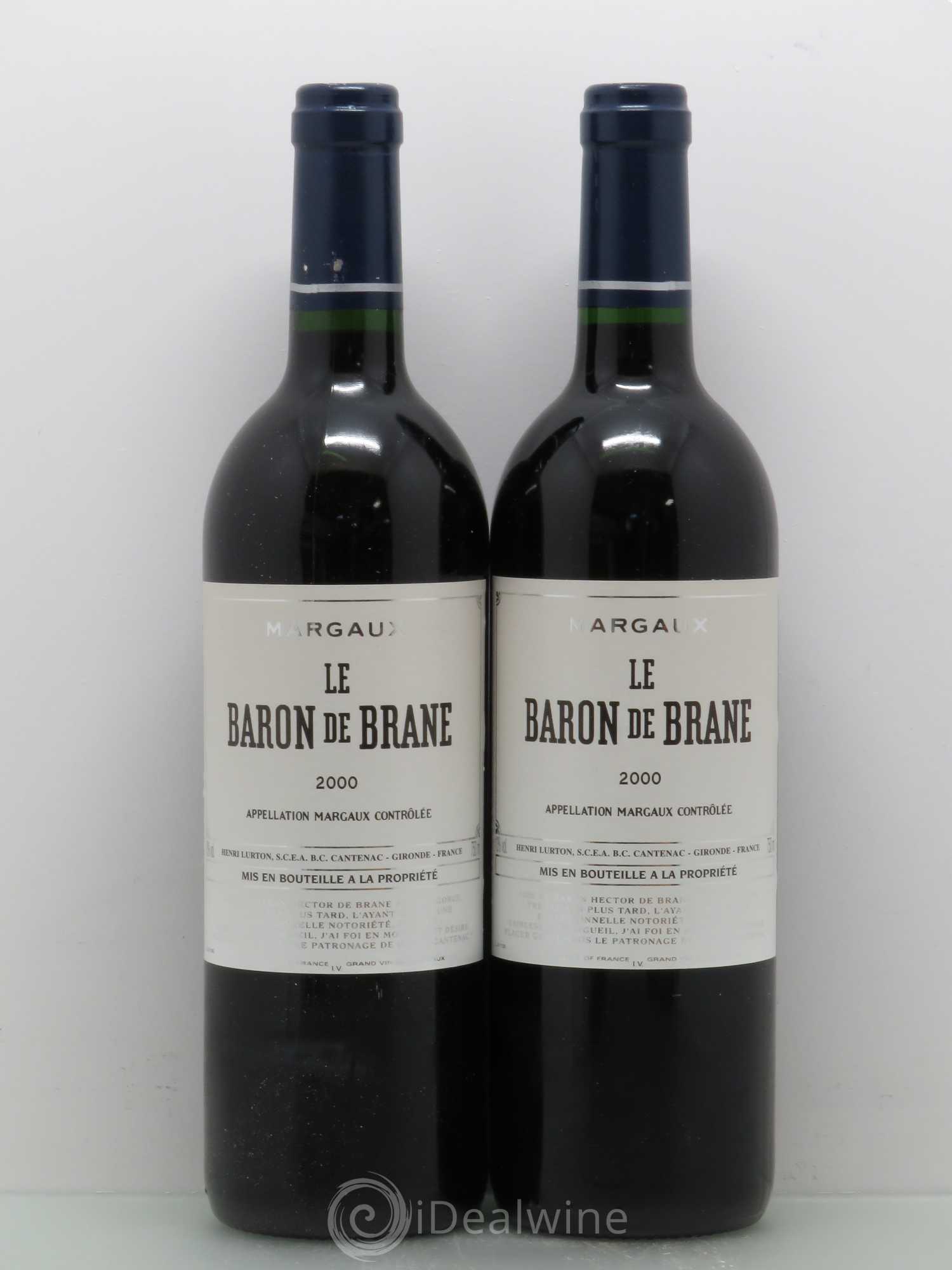 Baron de Brane Second Vin 2000 - Lot de 2 bouteilles - 0