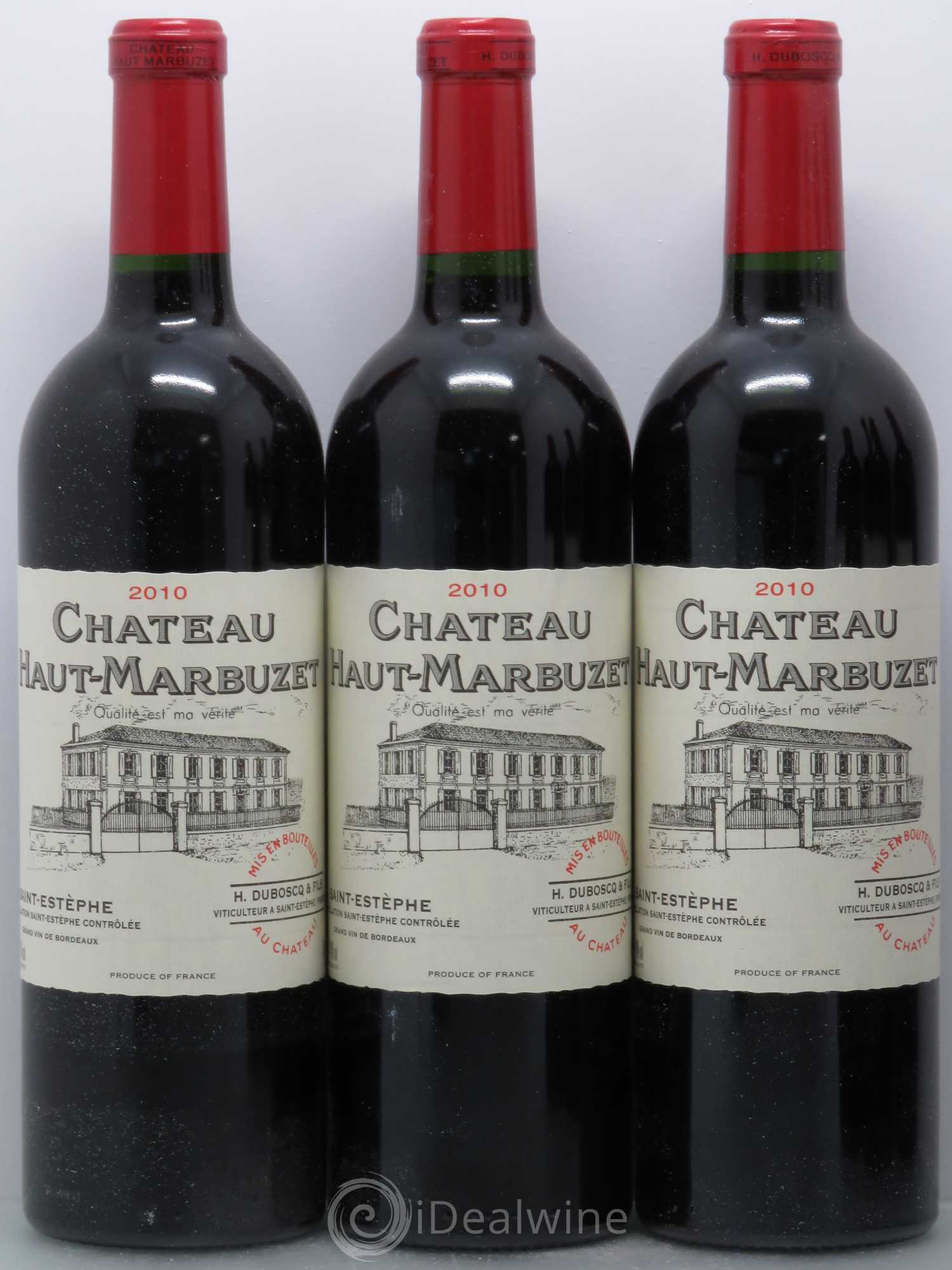 Château Haut Marbuzet 2010 - Lot de 6 bouteilles - 1
