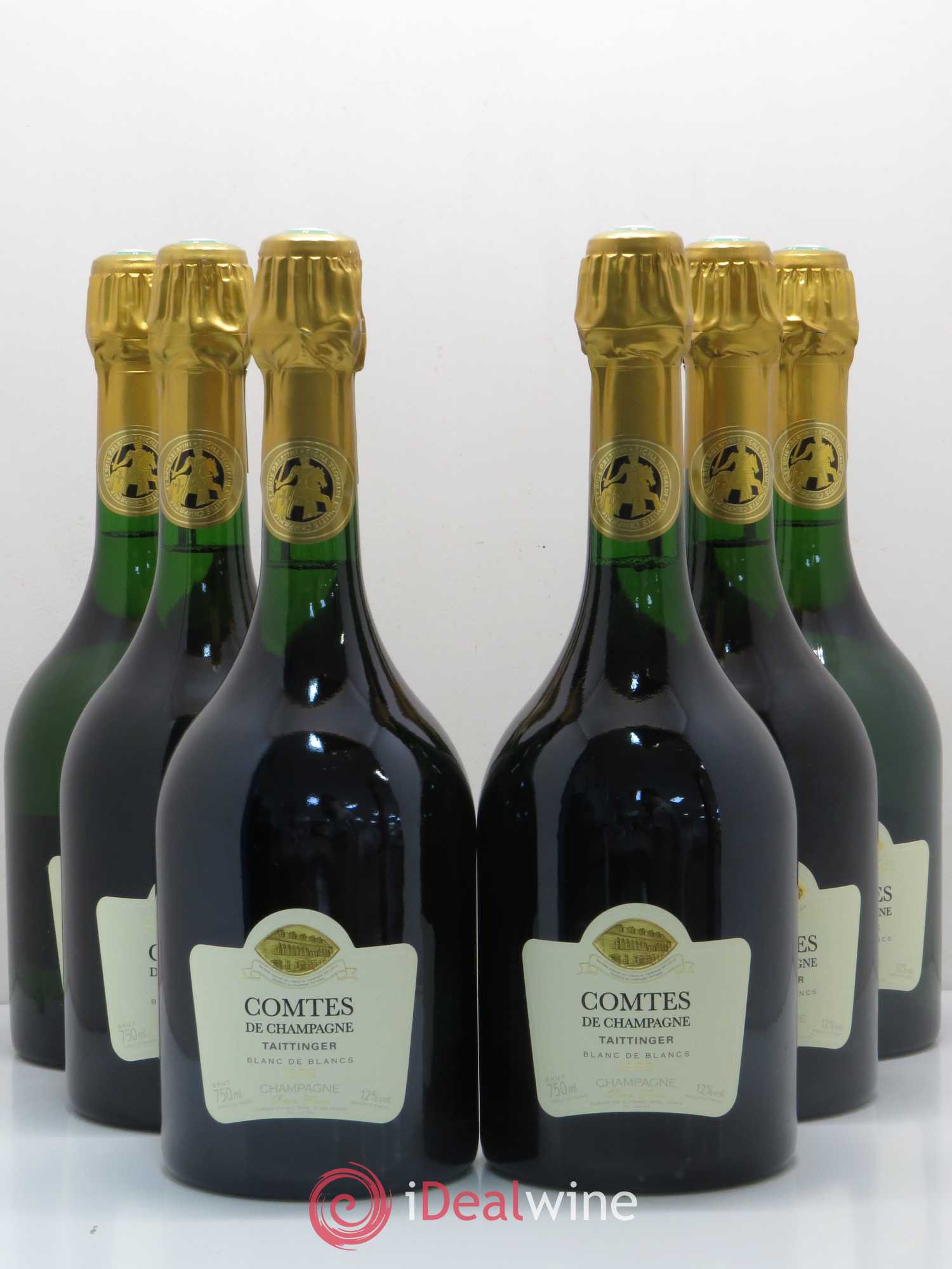 Comtes de Champagne Taittinger Blanc de blanc 1999 - Lot de 6 bouteilles - 0