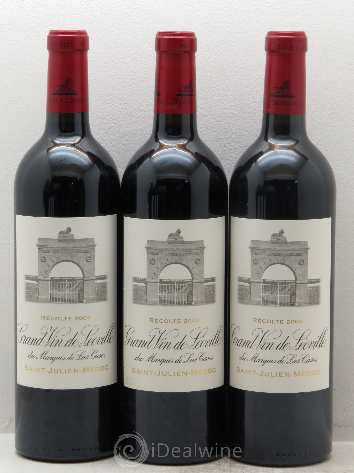 Château Léoville Las Cases 2ème Grand Cru Classé 2008 - Lot de 12 bouteilles - 3