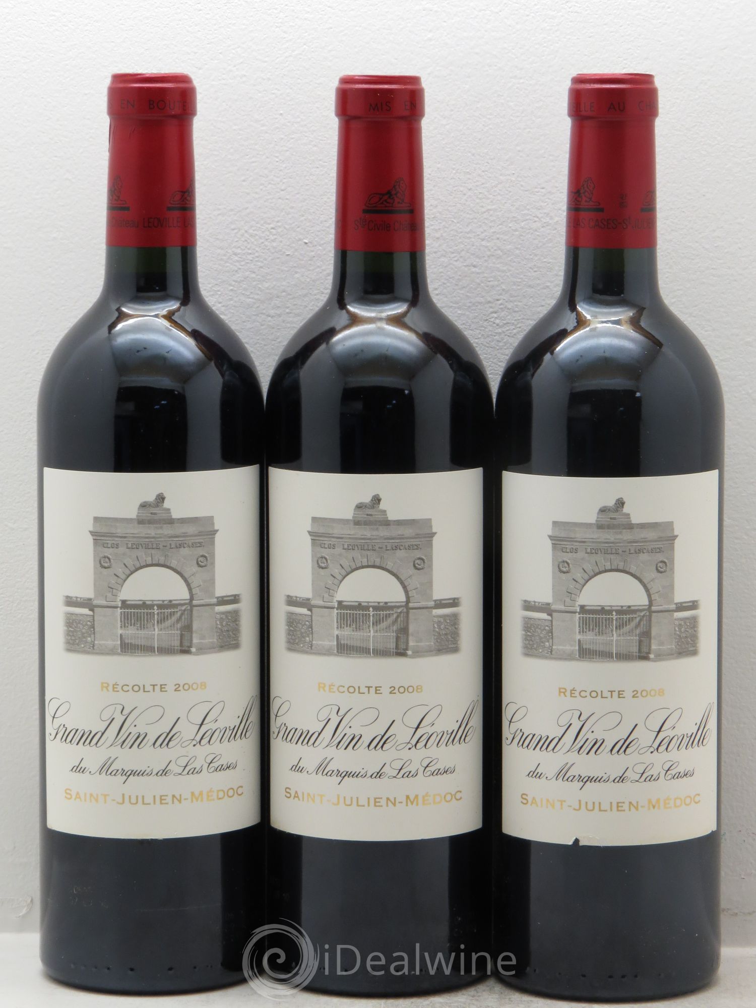 Château Léoville Las Cases 2ème Grand Cru Classé 2008 - Lot de 12 bouteilles - 4