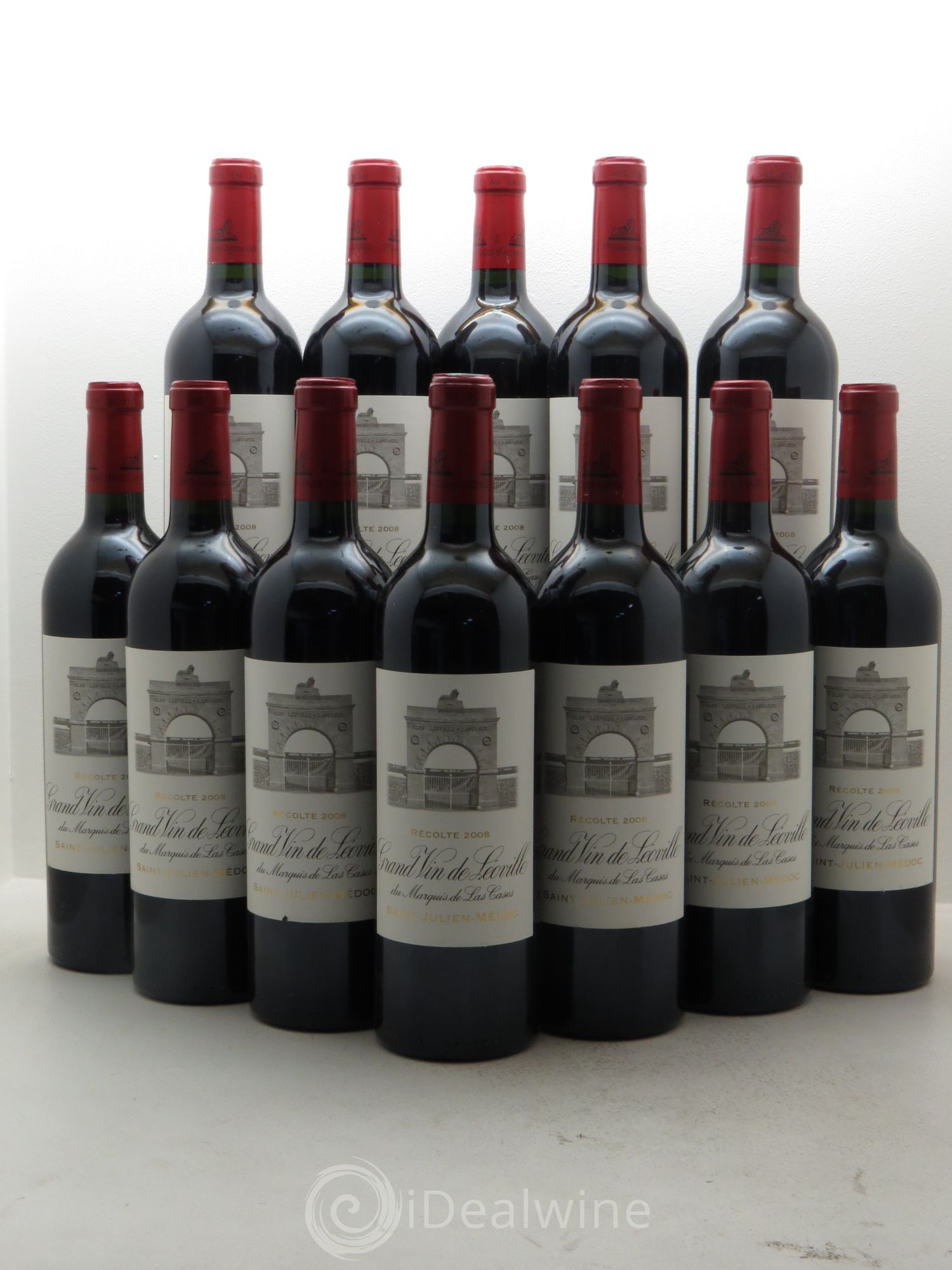 Château Léoville Las Cases 2ème Grand Cru Classé 2008 - Lot de 12 bouteilles - 0