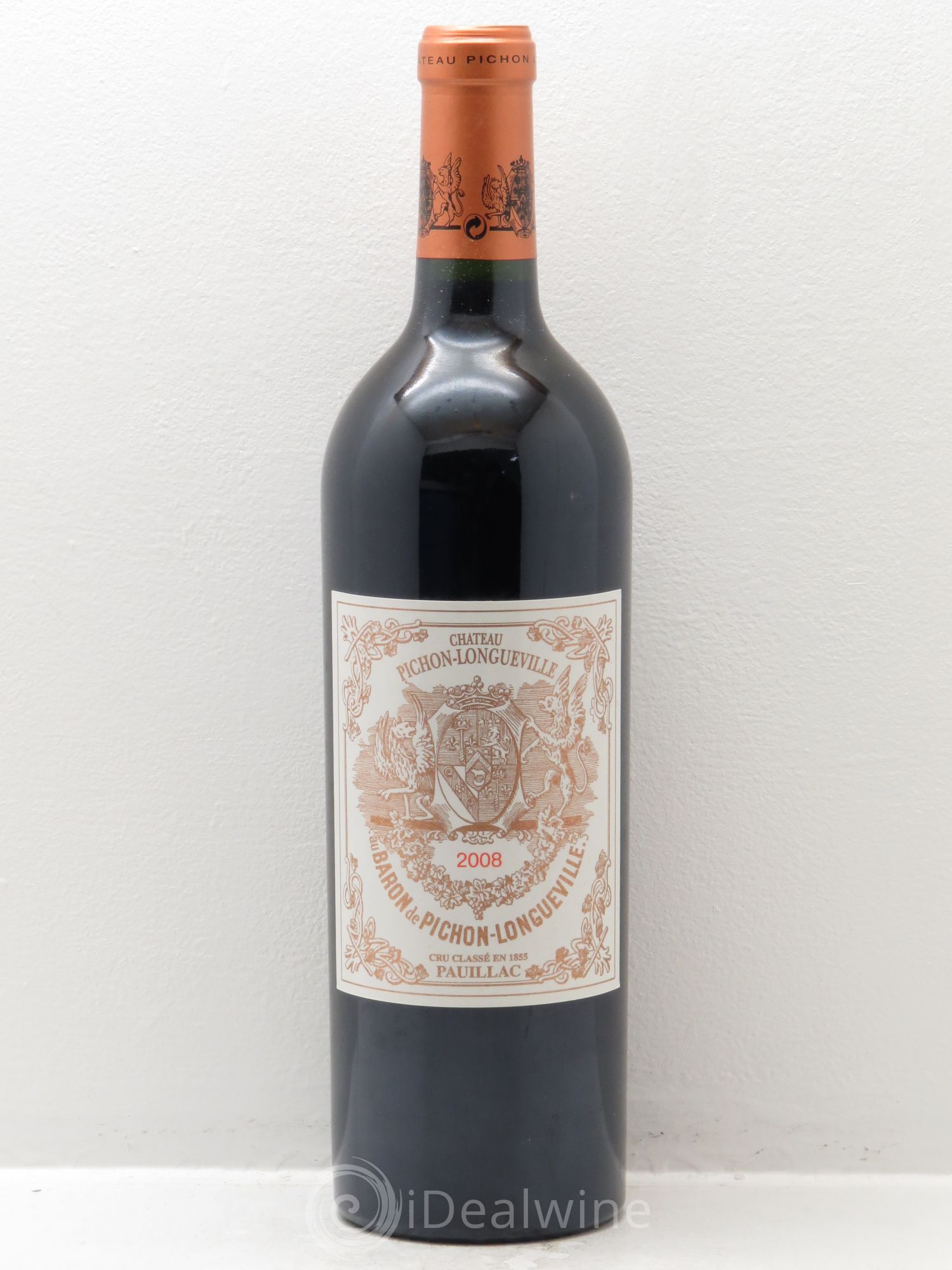 Pichon Longueville Baron 2ème Grand Cru Classé 2008 - Lot de 12 bouteilles - 0